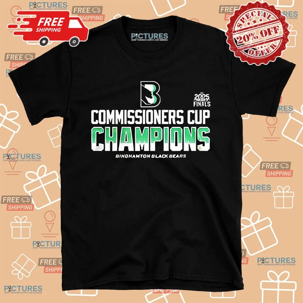 Binghamton Black Bears 2025 Commissioners Cup Champions Shirt