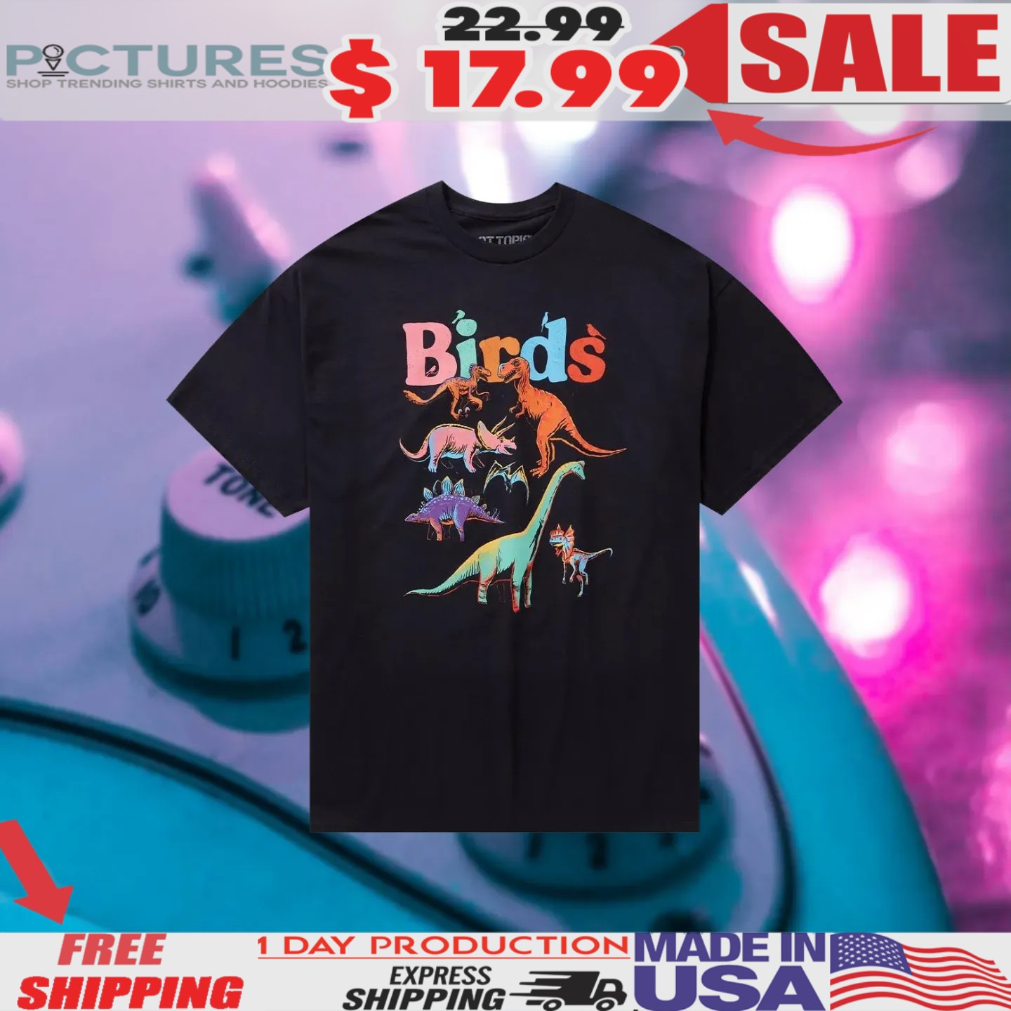 Birds Dinosaur Chart Shirt