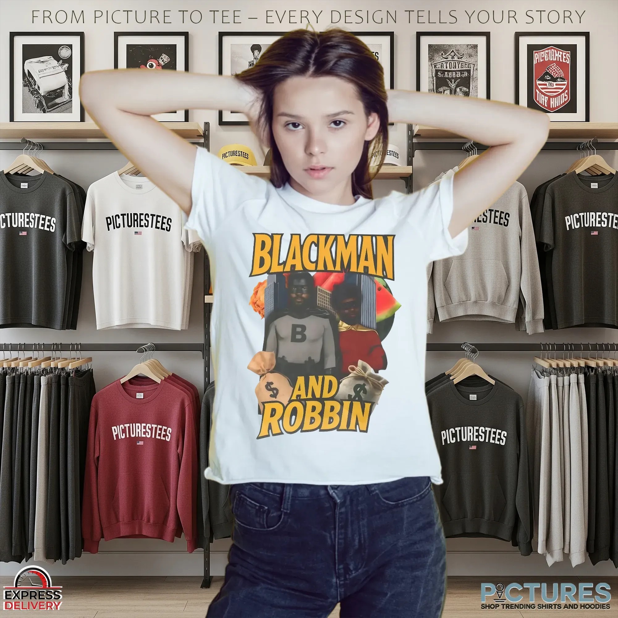 Blackman And Robbing Watermelon Bootleg Meme T Shirt