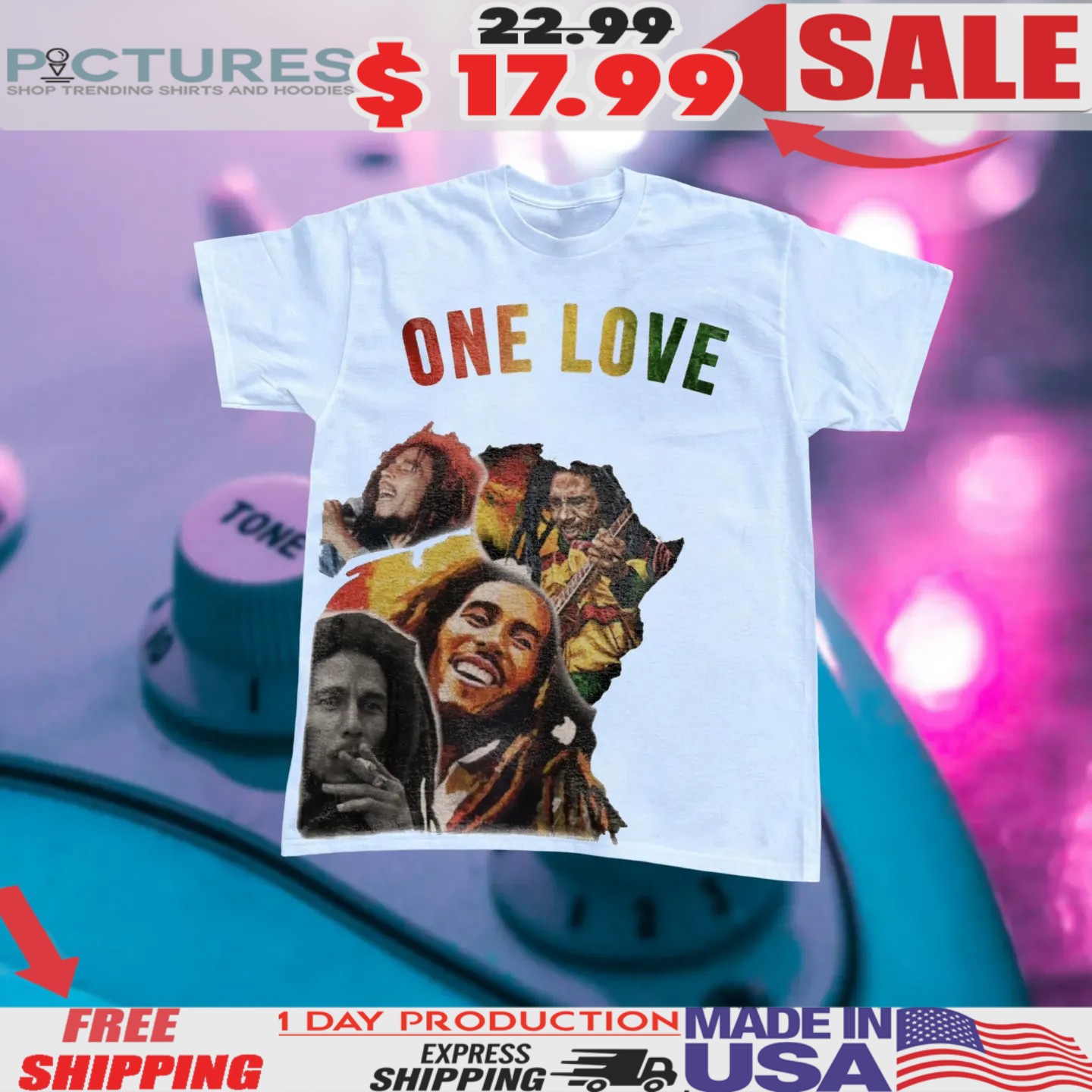 Bob Marley One Love Vintage Bootleg Shirt 1 Bob Marley One Love Vintage Bootleg Shirt