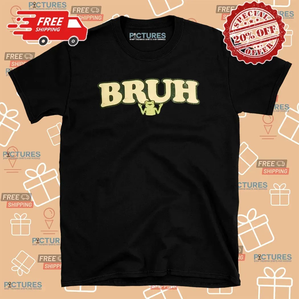 Bruh Frog Graphic T Shirt