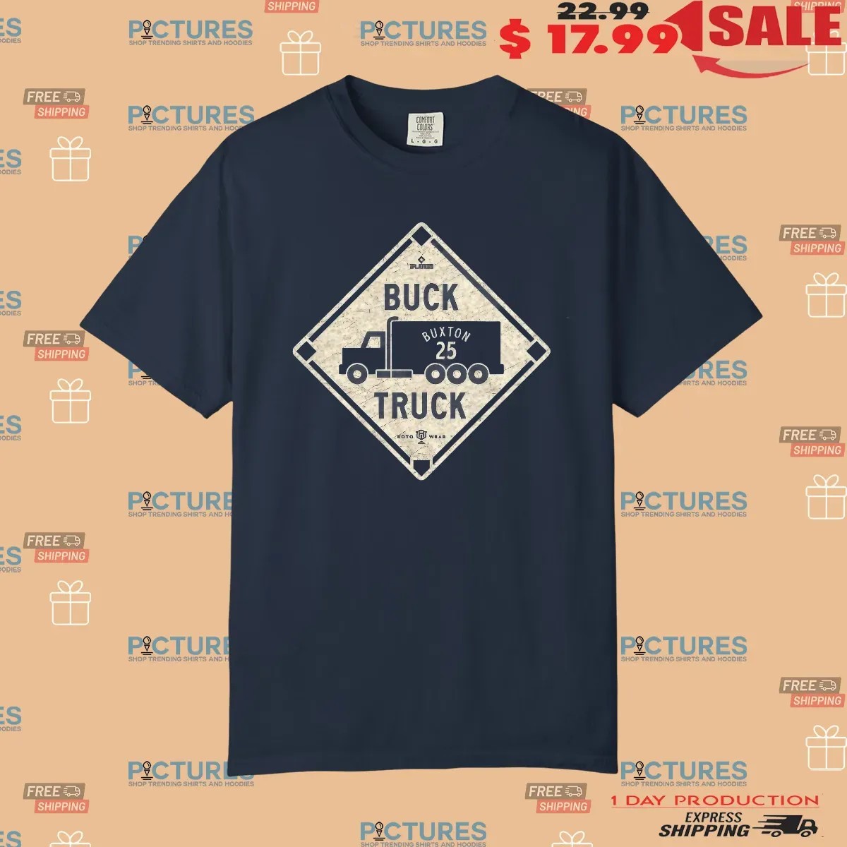 Buck Truck Buxton 25 Baseball T Shirt