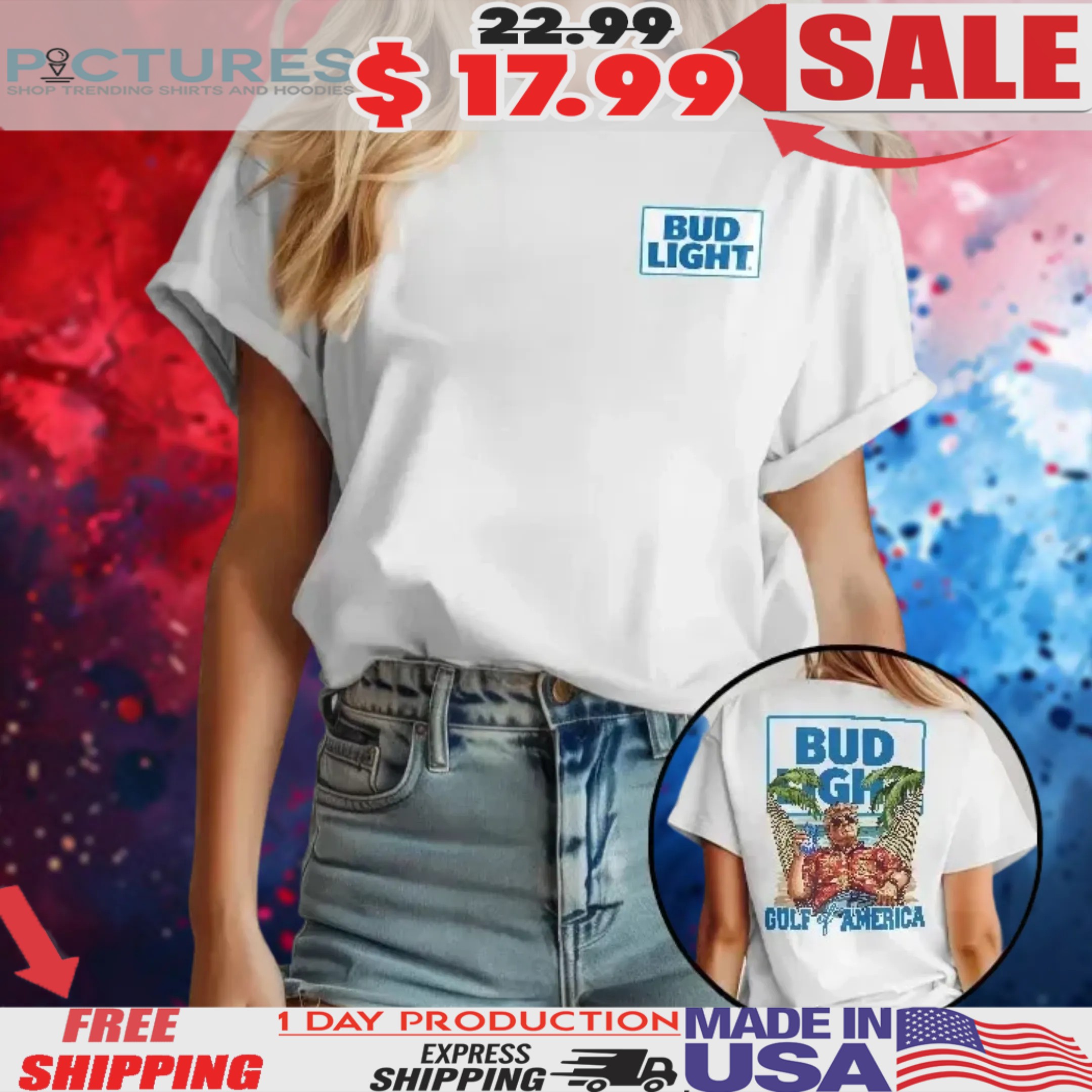 Bud Light Gulf Of America Trump Shirt