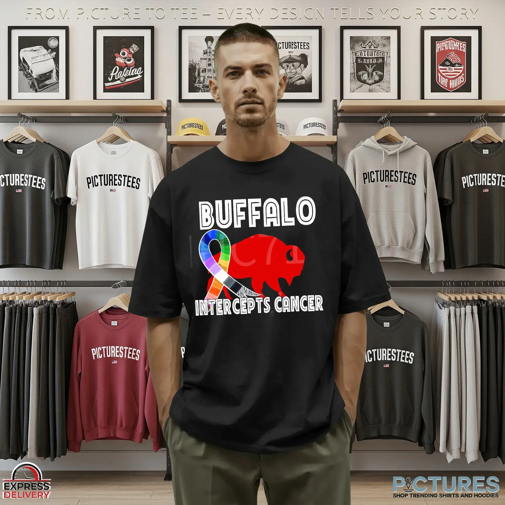 Buffalo Bills Intercepts Cancer T Shirt 9 Buffalo Bills Intercepts Cancer T Shirt