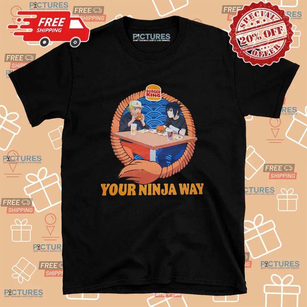 Burger King Naruto Your Ninja Way Mashup T Shirt