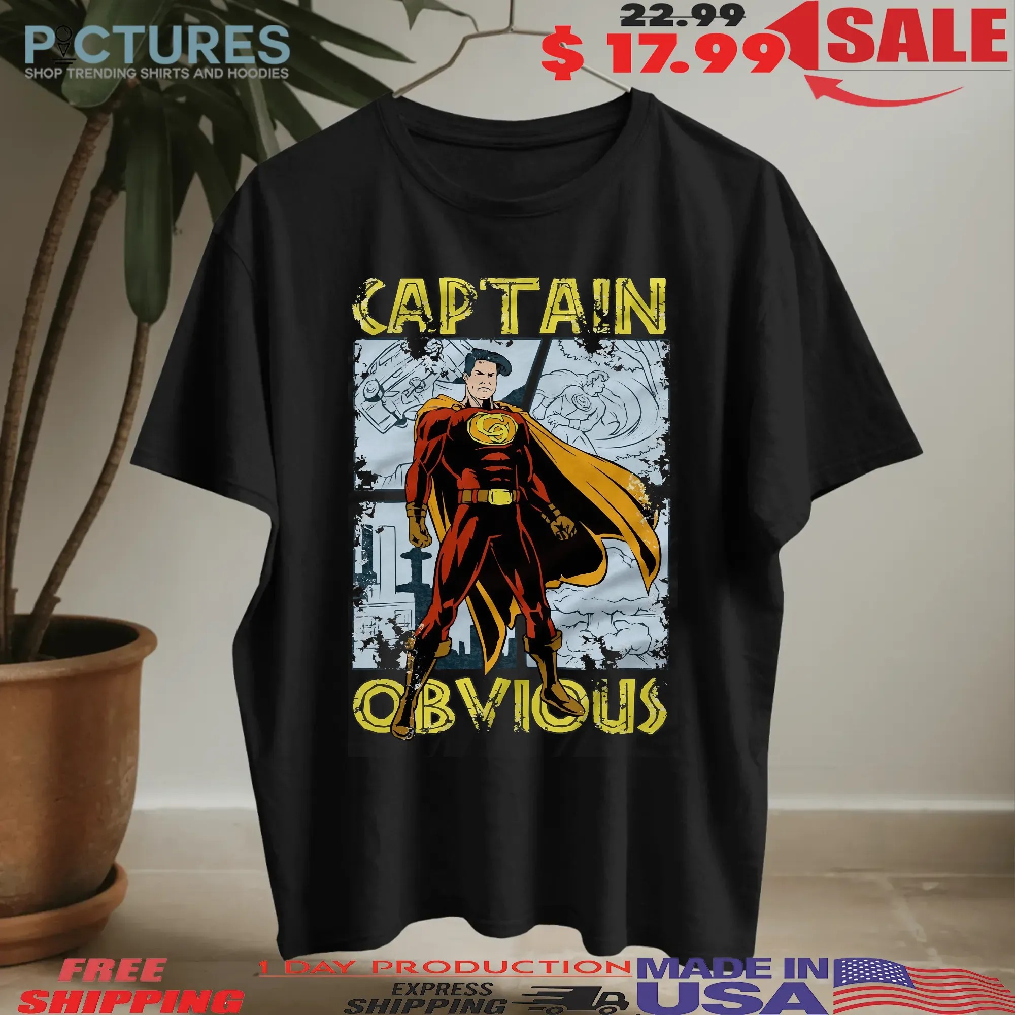 Captain Obvious Superhero T Shirt