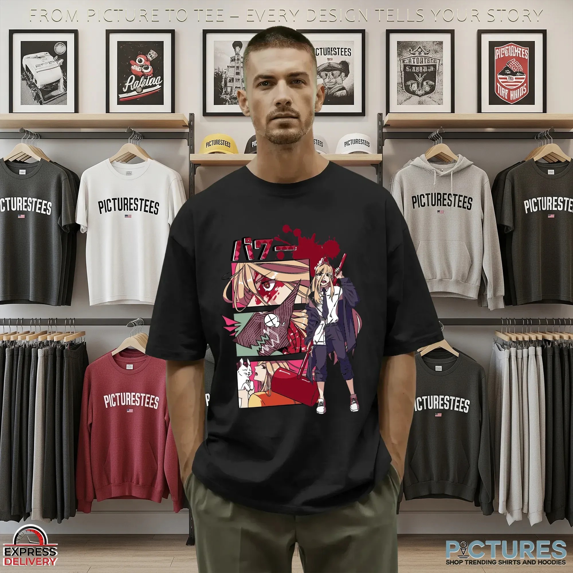 Chainsaw Man Power Blood Devil Meowy Manga T Shirt 9 Chainsaw Man Power Blood Devil Meowy Manga T Shirt