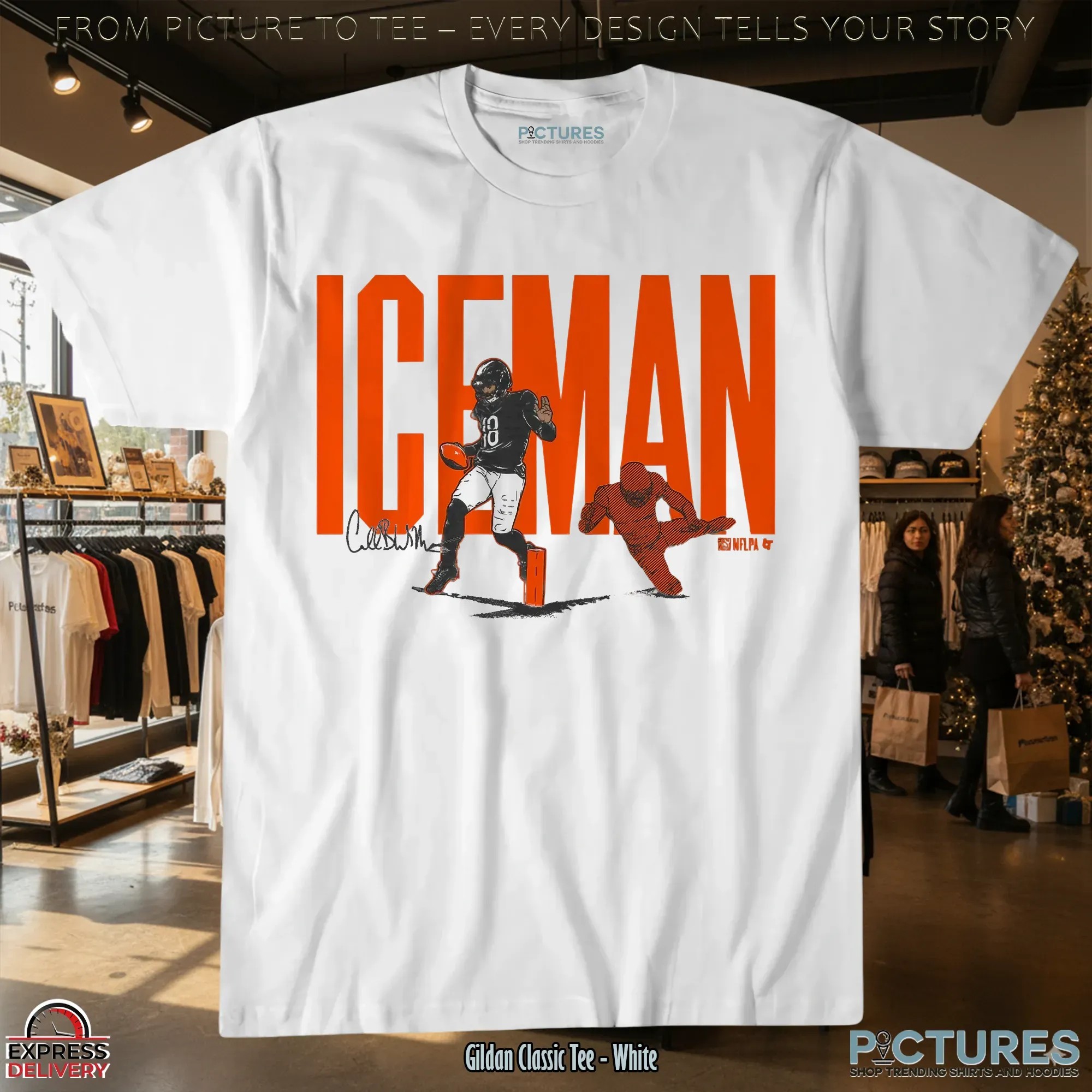 Chicago Bears Caleb Williams ICEMAN Signature T Shirt