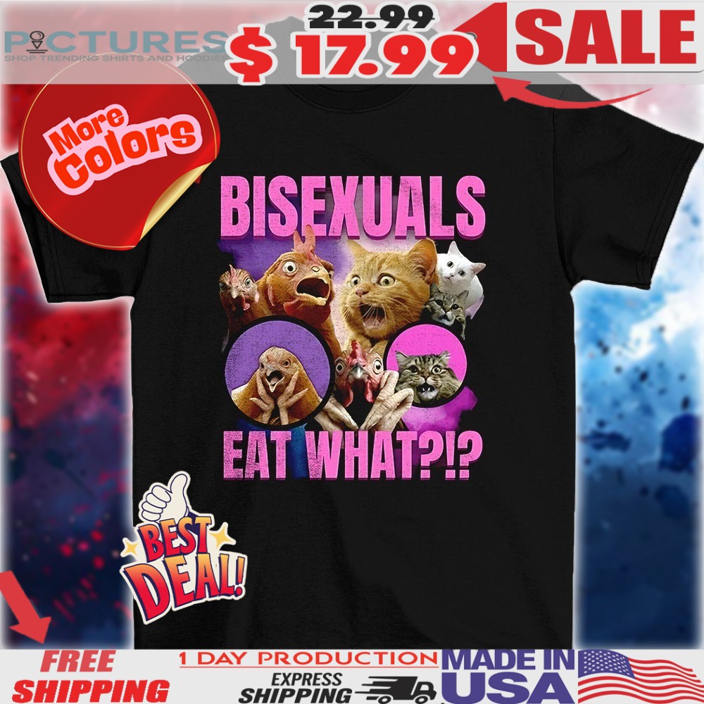 Chicken and cat bisexuals eat what vintage bootleg style shirt
