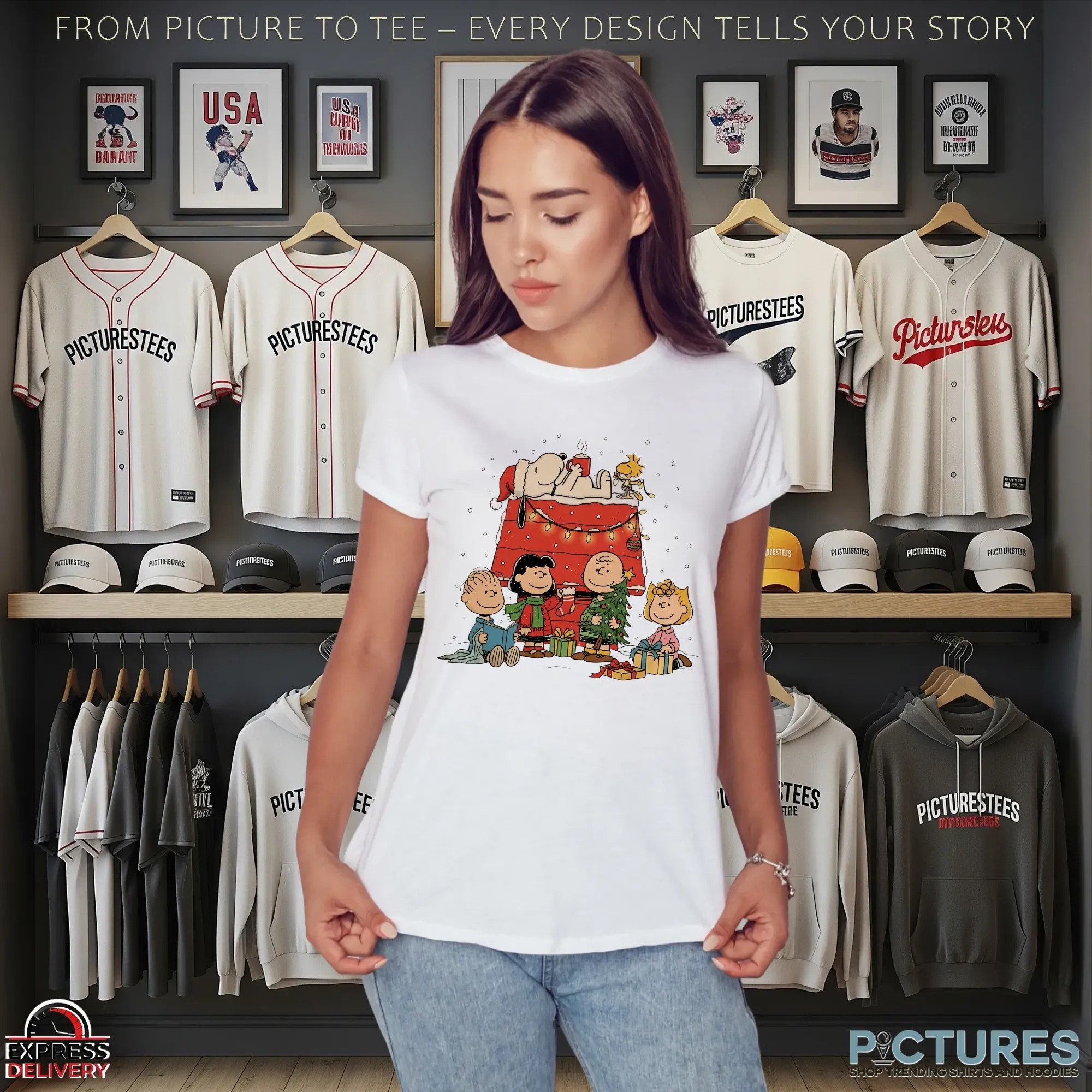 Christmas Cartoon Dog and Friend Shirt