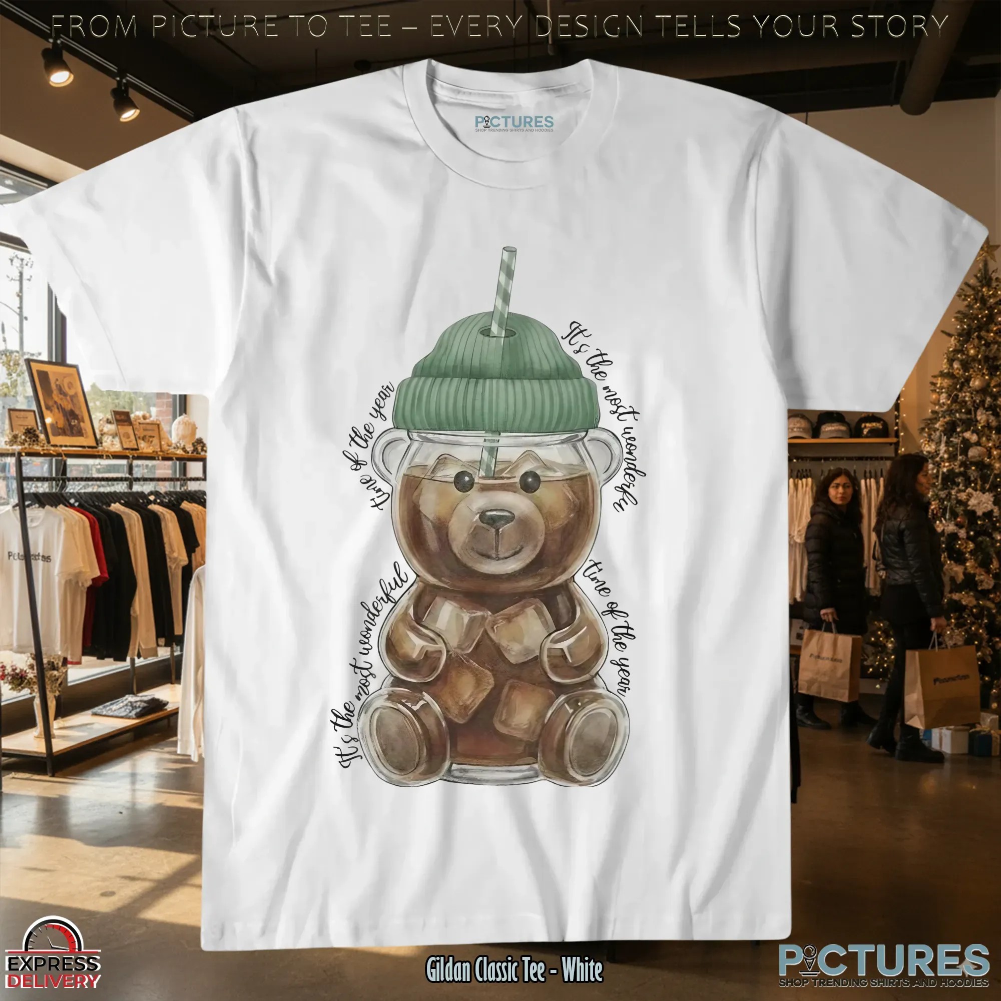 Christmas Starbucks Bear Cup It's The Most Wonderful Time Of The Year T Shirt