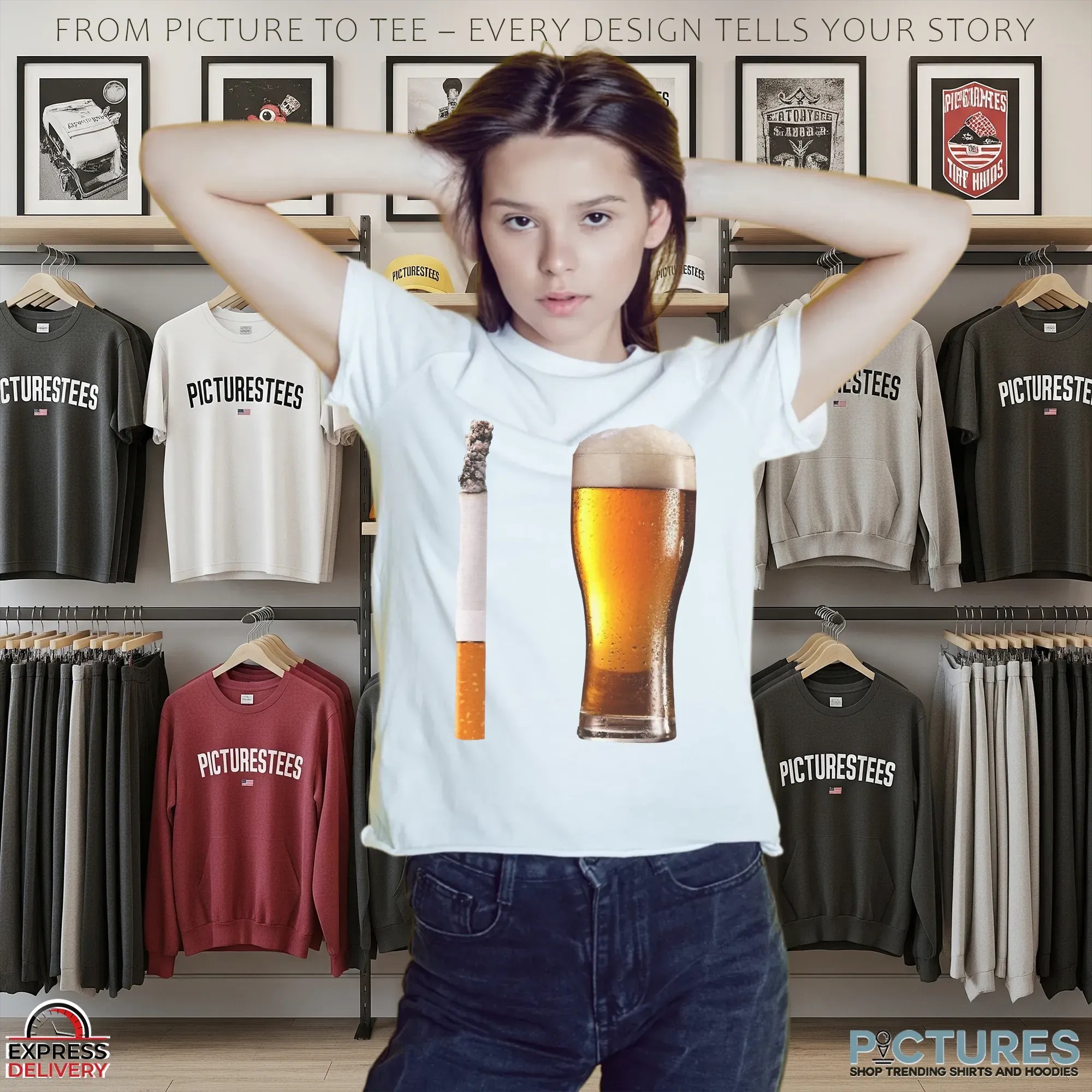 Cigarettes and Beer T Shirt