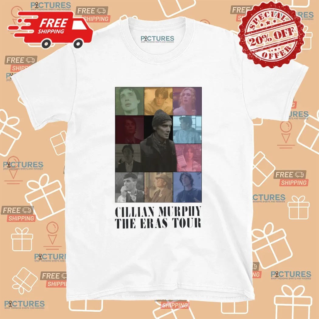 Cillian Murphy Iconic Movie Moments Eras Tour Parody T Shirt