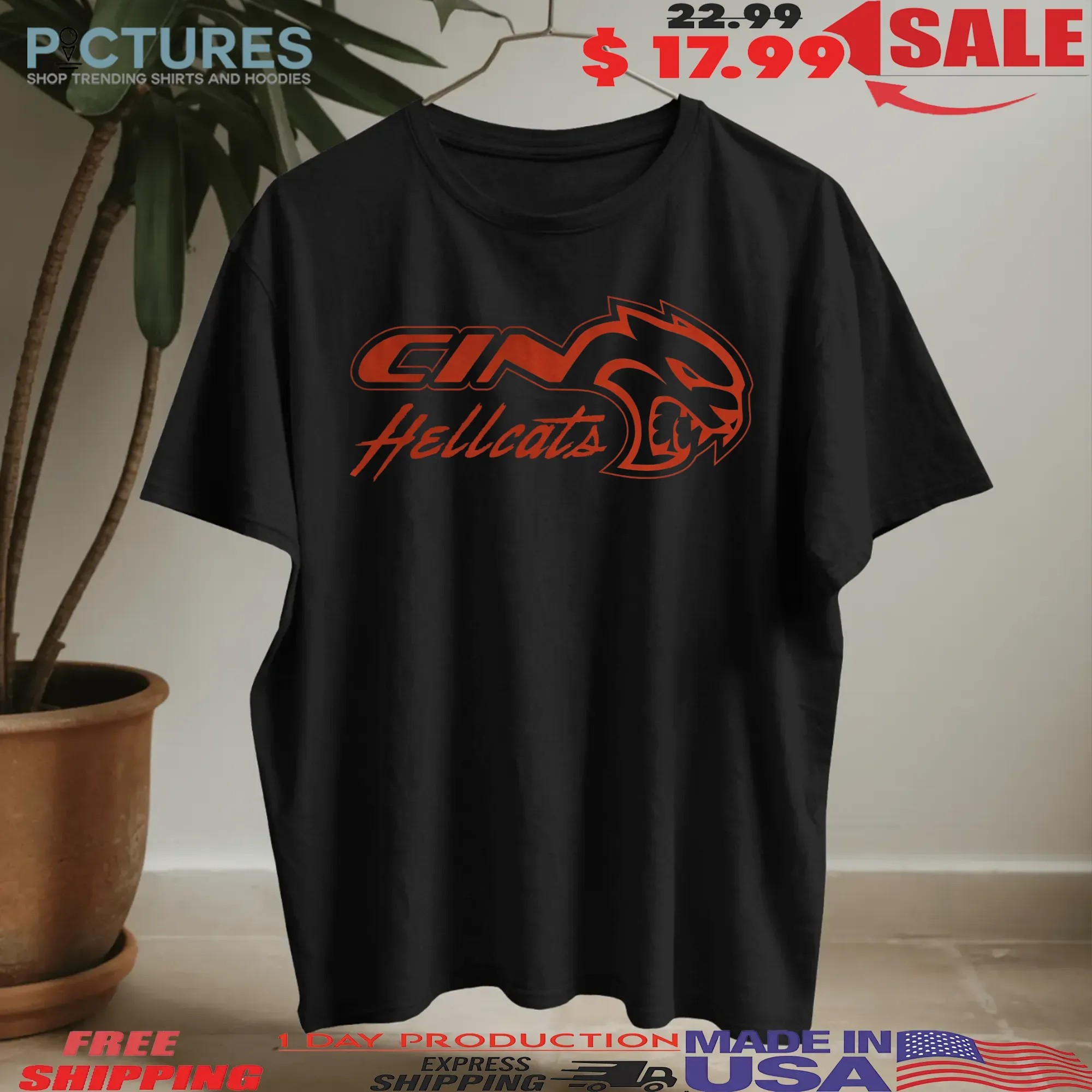 Cincinnati Hellcats V2 Logo T Shirt