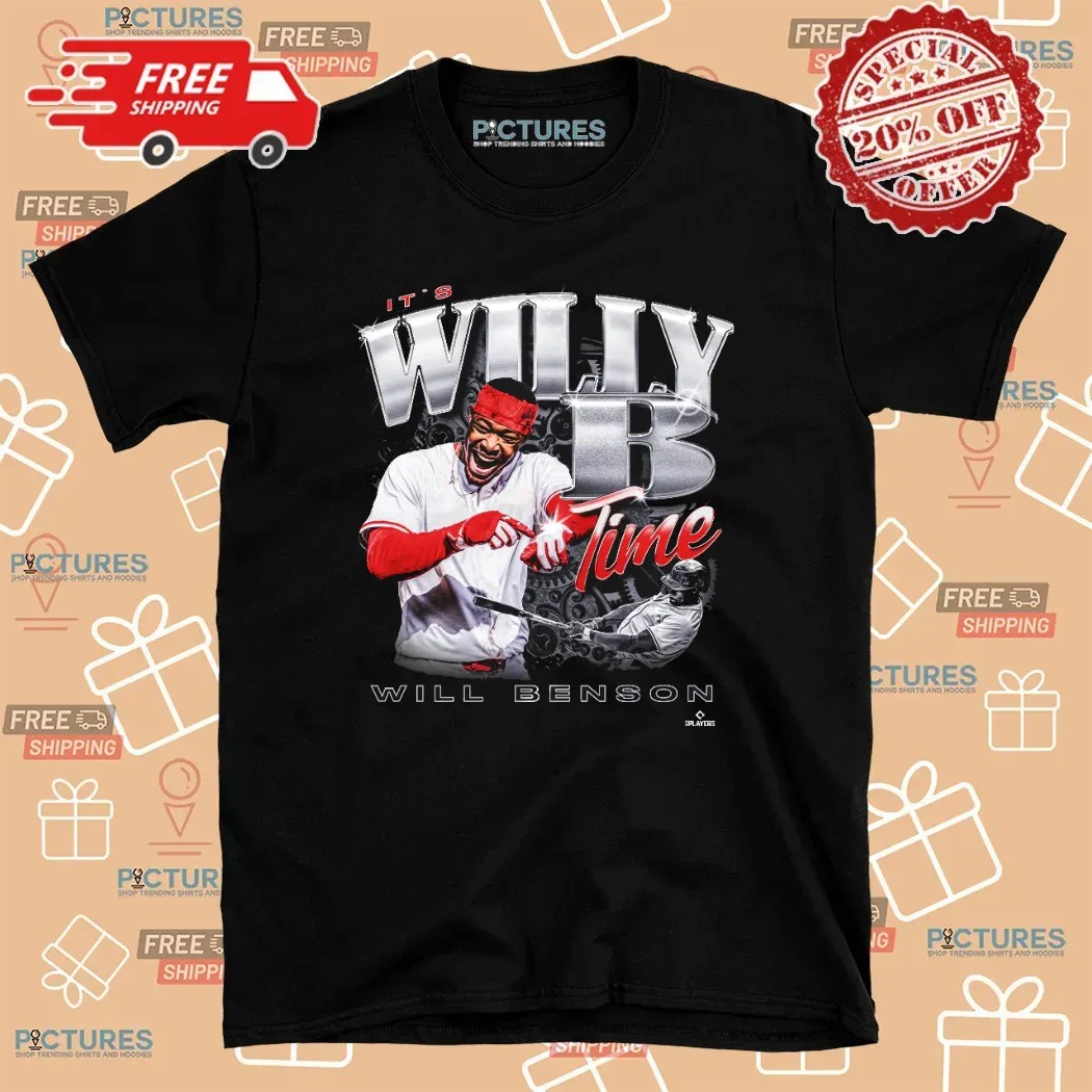 Cincinnati Reds Will Benson 30 It’s Willy B Time Vintage T Shirt 8 Cincinnati Reds Will Benson 30 It’s Willy B Time Vintage T Shirt