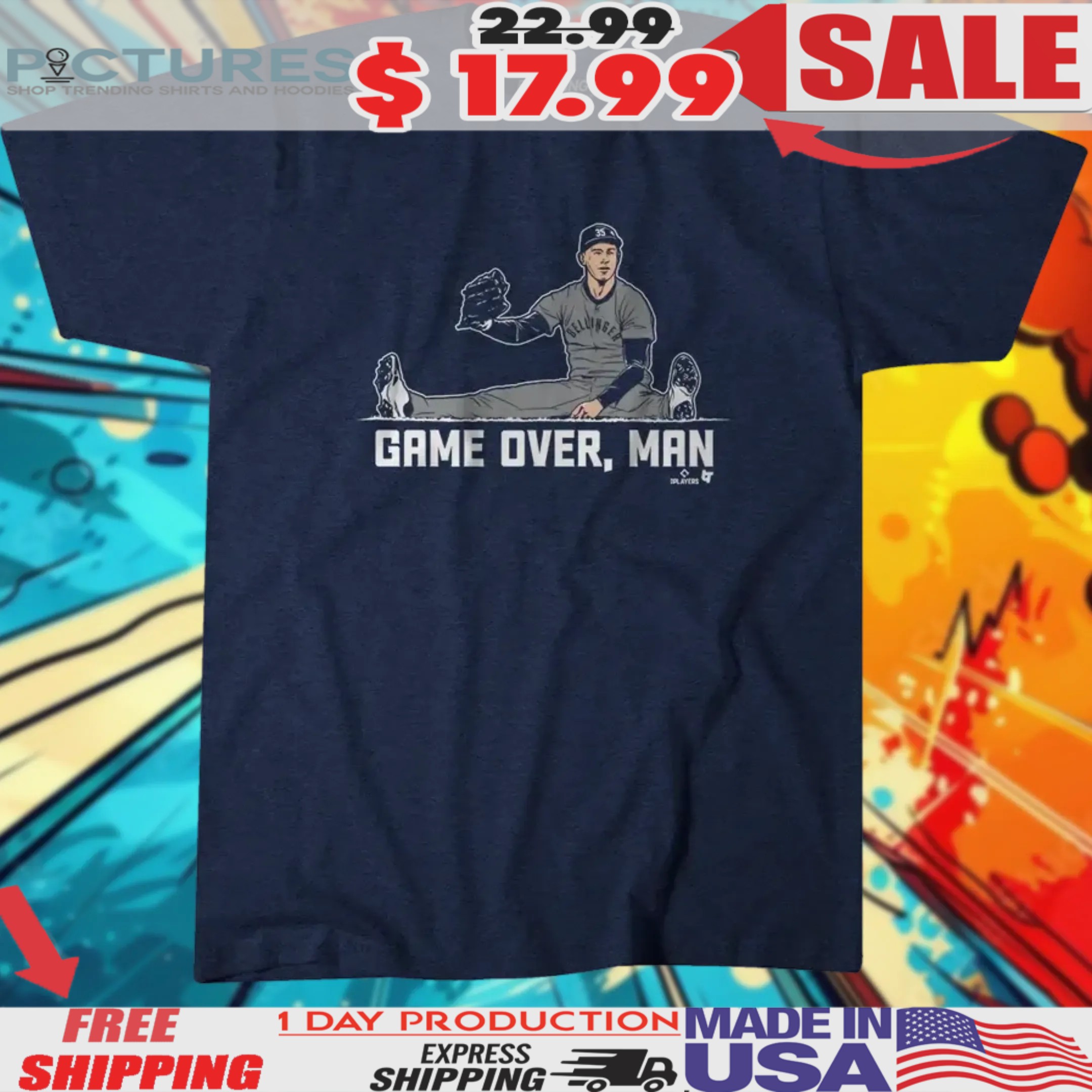 Cody Bellinger Game Over Man Shirt 2 Cody Bellinger Game Over Man Shirt