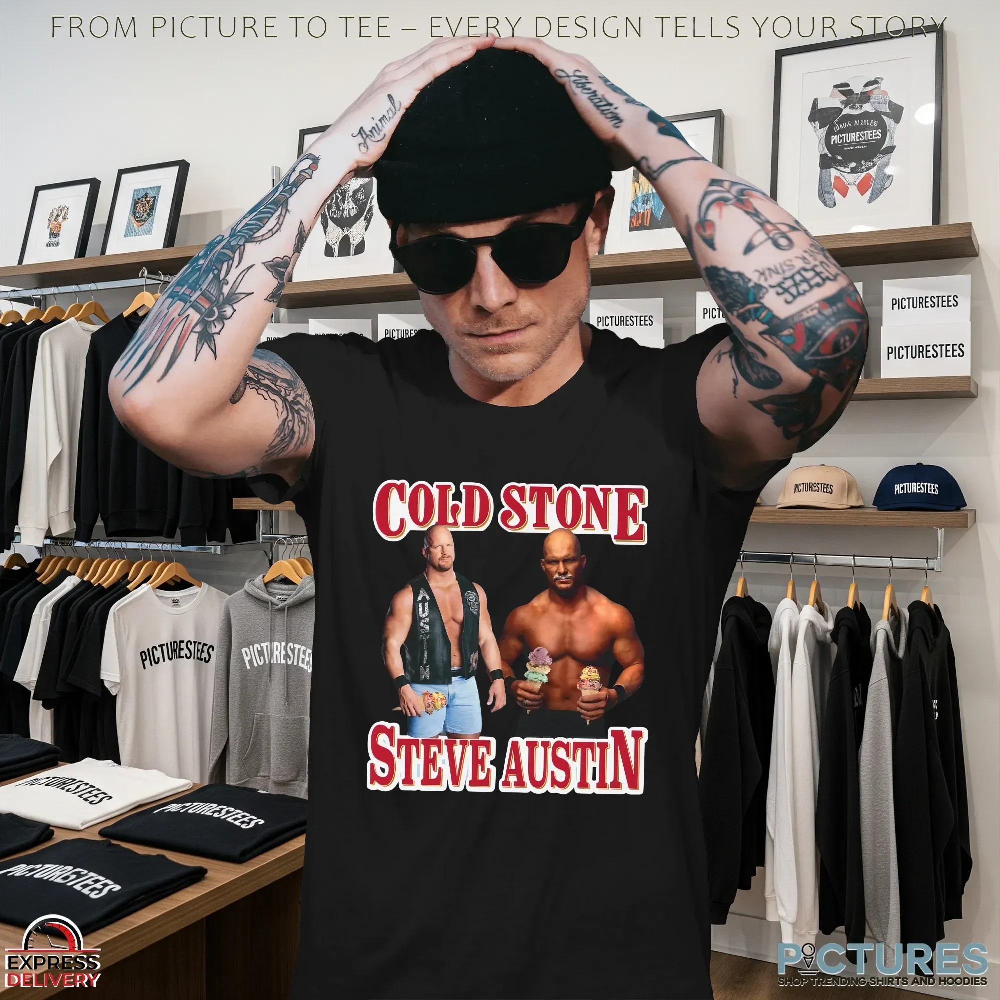 Cold Stone Cus Steve Austin T Shirt