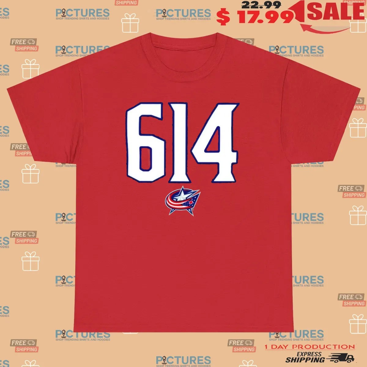 Columbus Blue Jackets 614 Symbol T Shirt 2 Columbus Blue Jackets 614 Symbol T Shirt