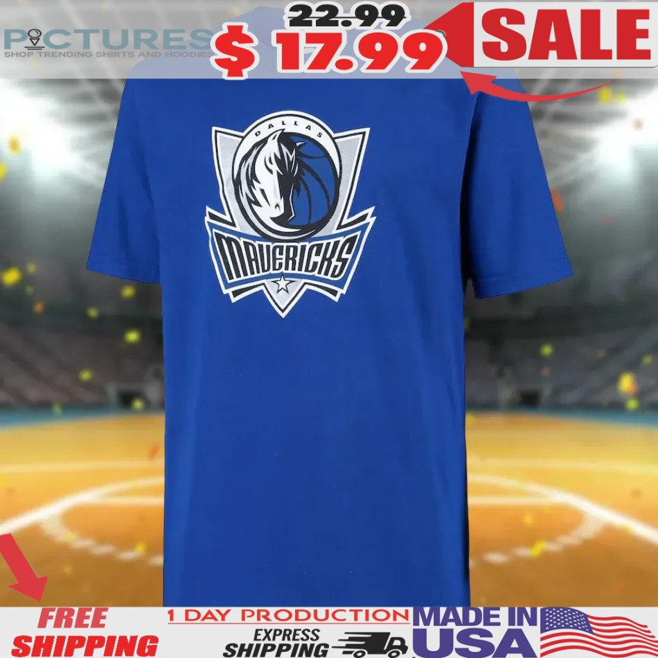 Cooper Flagg Wearing Dallas Mavericks Primary Logo Shirt