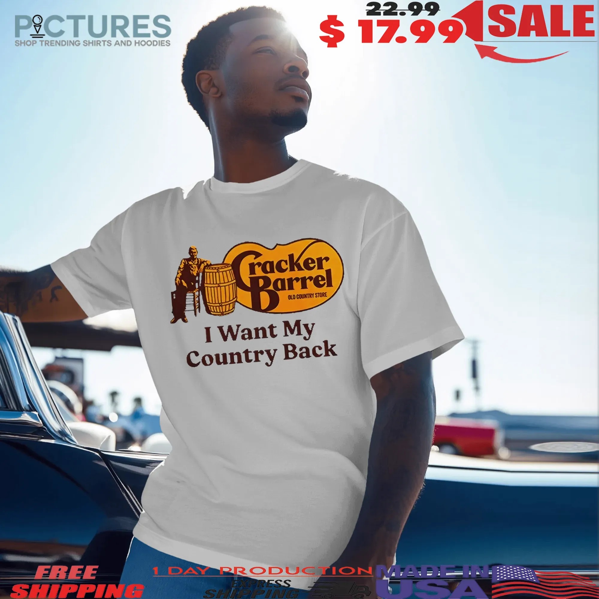 Cracker Barrel I Want My Country Back T Shirt