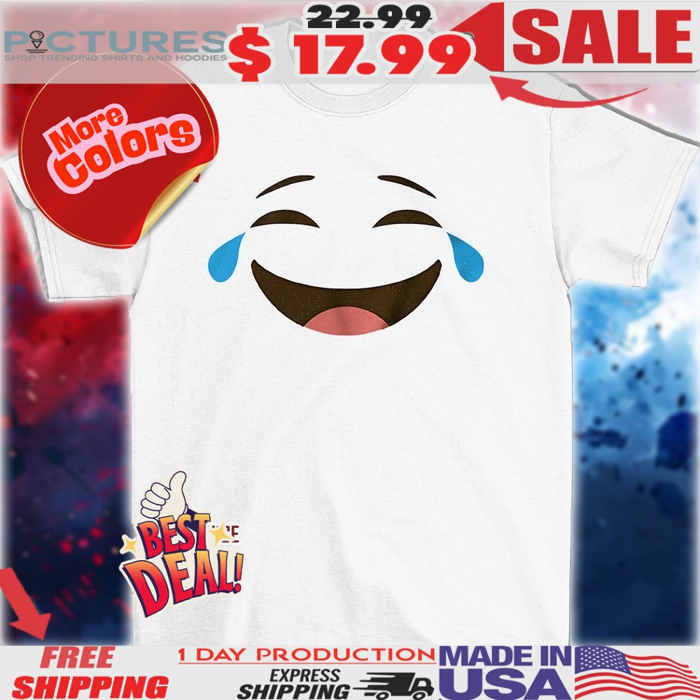 Crying laughing emoji funny shirt