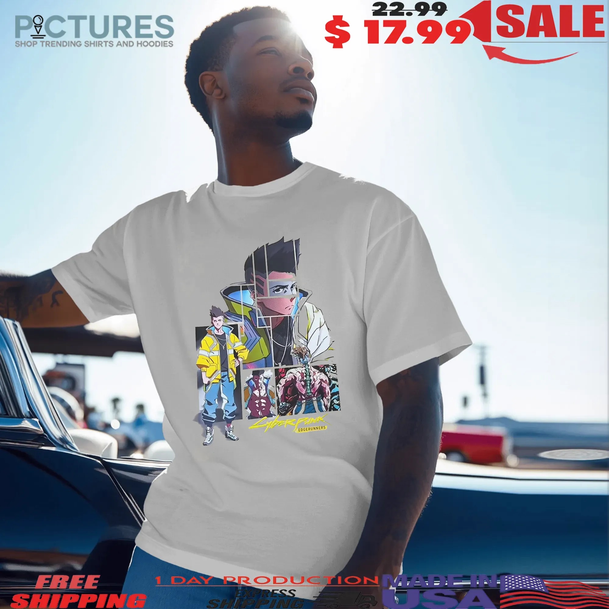 Cyberpunk Edgerunners David Martinez Anime Graphic T-Shirt
