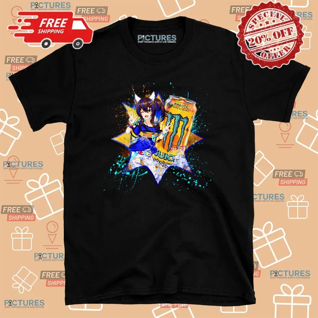 Daitaku Helios Uma Musume Pretty Derby Monster Khaotic Tropical Orange Energy Drink Anime T Shirt 7 Daitaku Helios Uma Musume Pretty Derby Monster Khaotic Tropical Orange Energy Drink Anime T Shirt