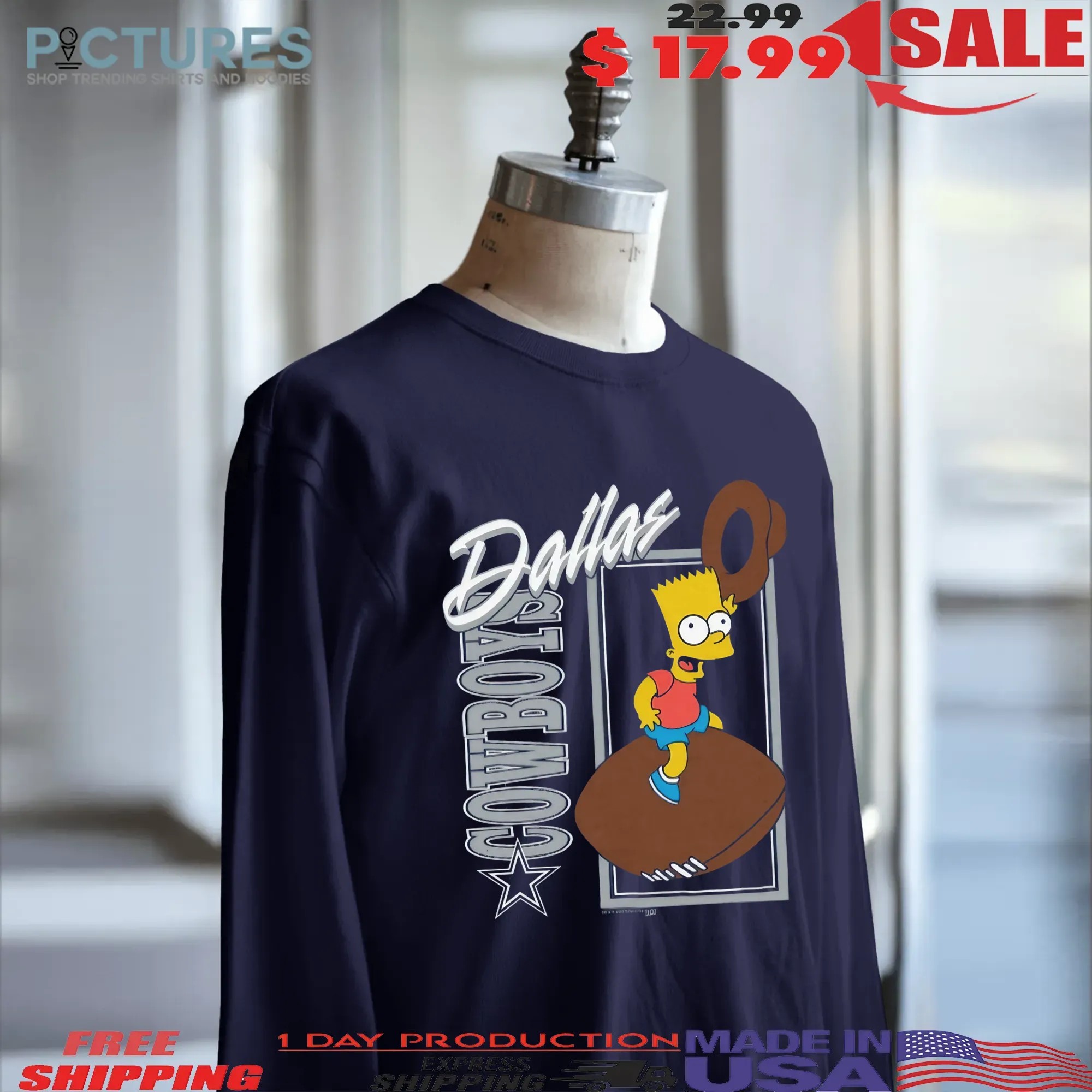 Dallas Cowboys Football The Simpsons Mashup T Shirt