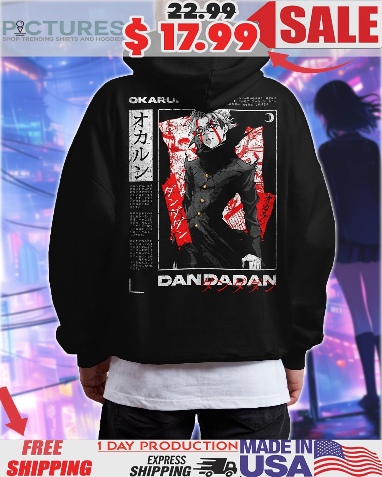 Dandadan Okarun Muko Horror Manga Streetwear Shirt