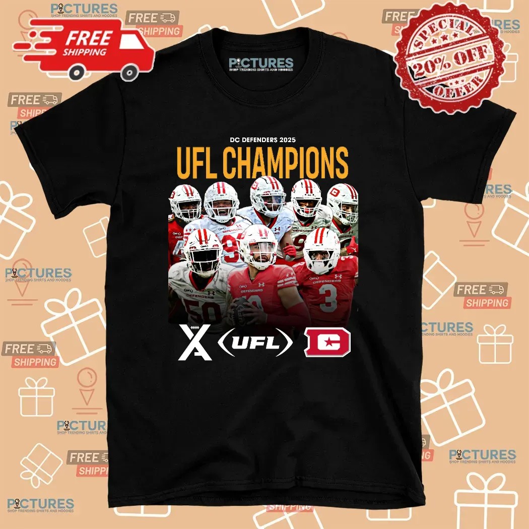 Dc Defenders Your 2025 Ufl Champions Poster T Shirt