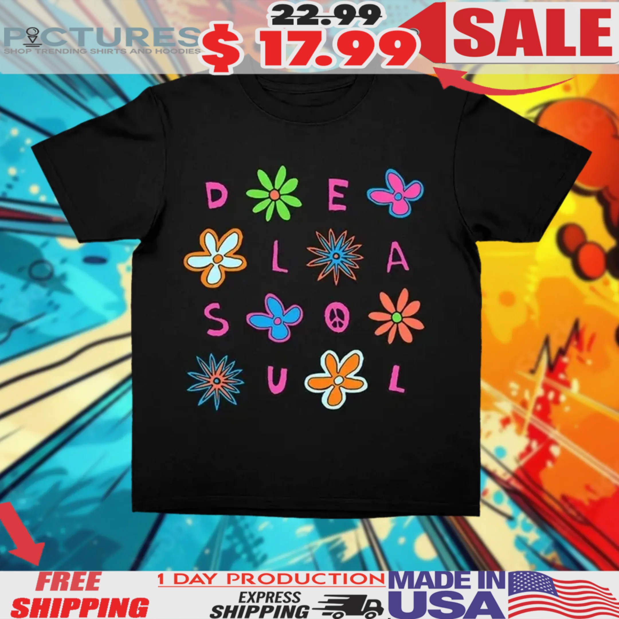 De La Soul Checkered Daisy Shirt