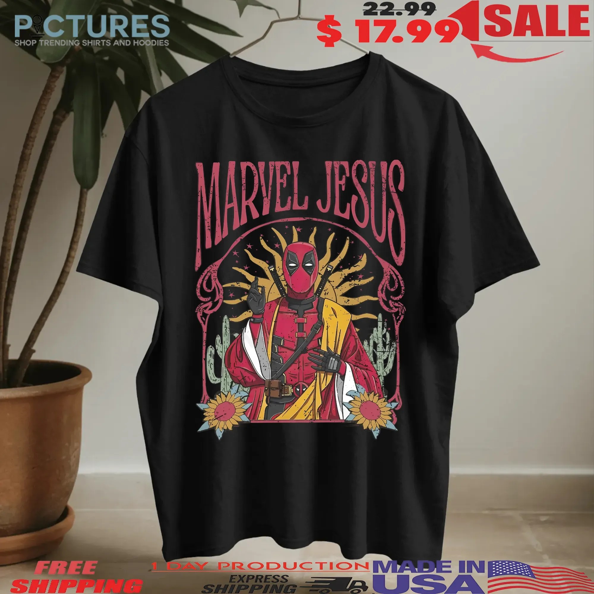 Deadpool Marvel Jesus Meme T Shirt