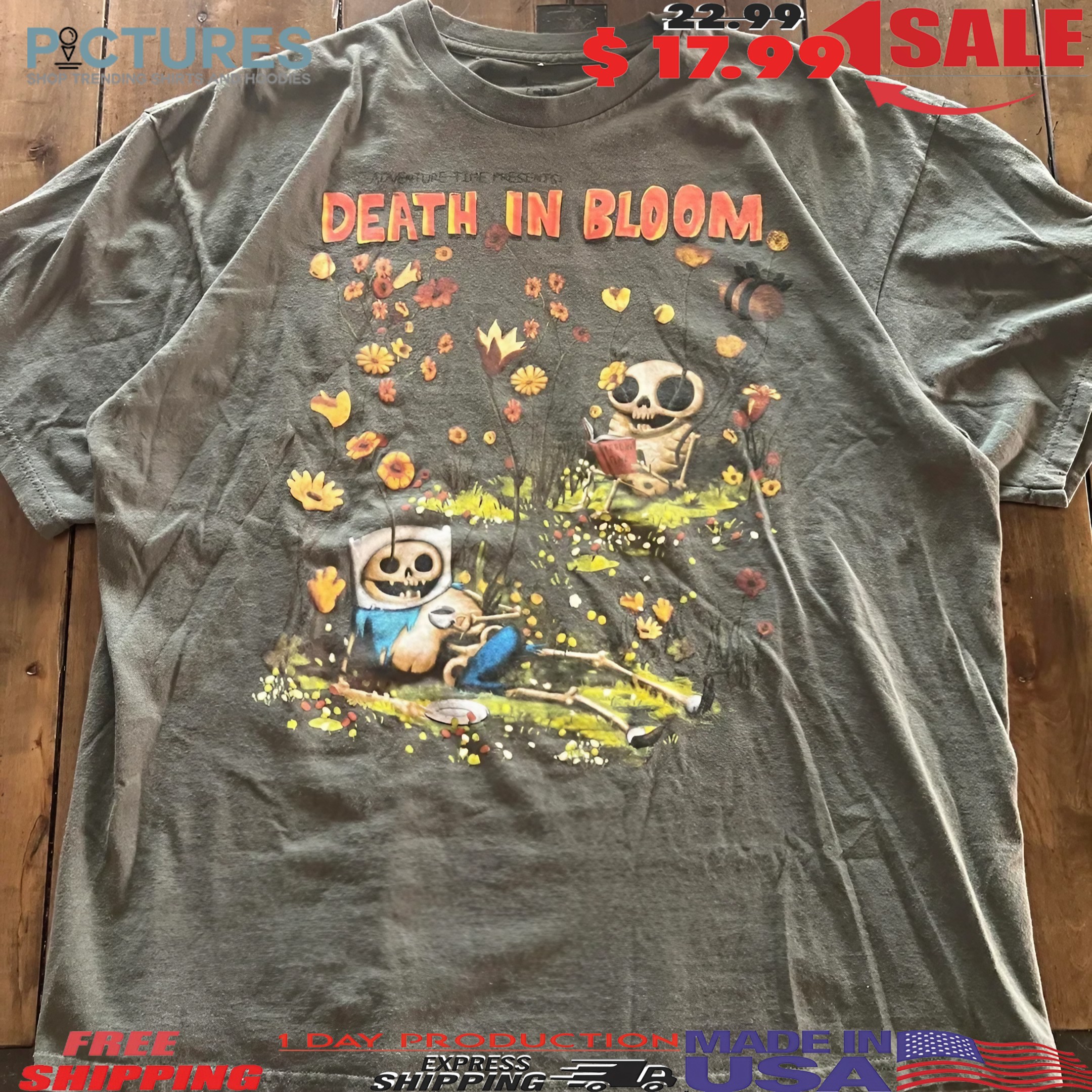 Death In Bloom Adventure Time Presents T Shirt