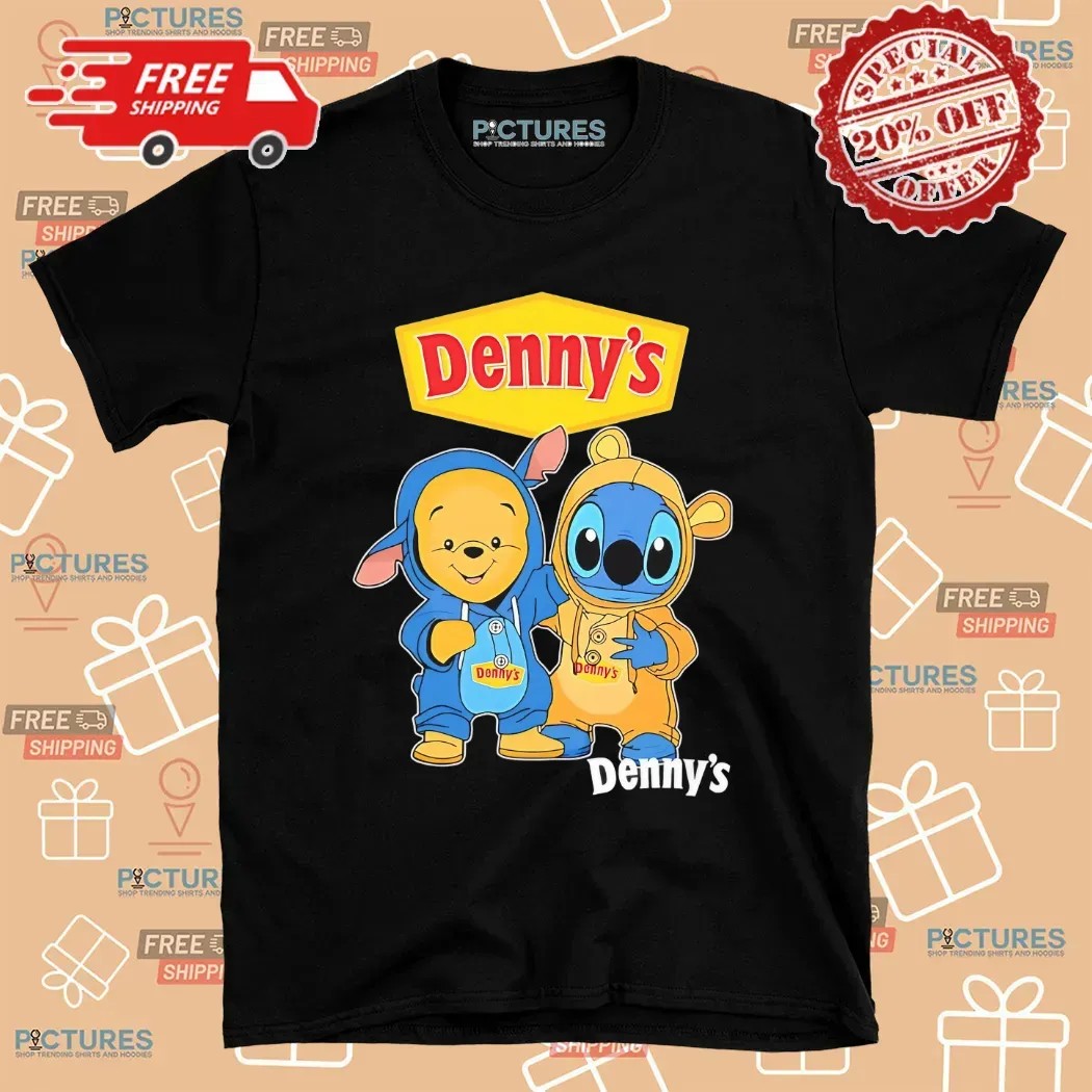 Denny’s Pooh And Stitch Friends Cosplay T Shirt 8 Denny’s Pooh And Stitch Friends Cosplay T Shirt