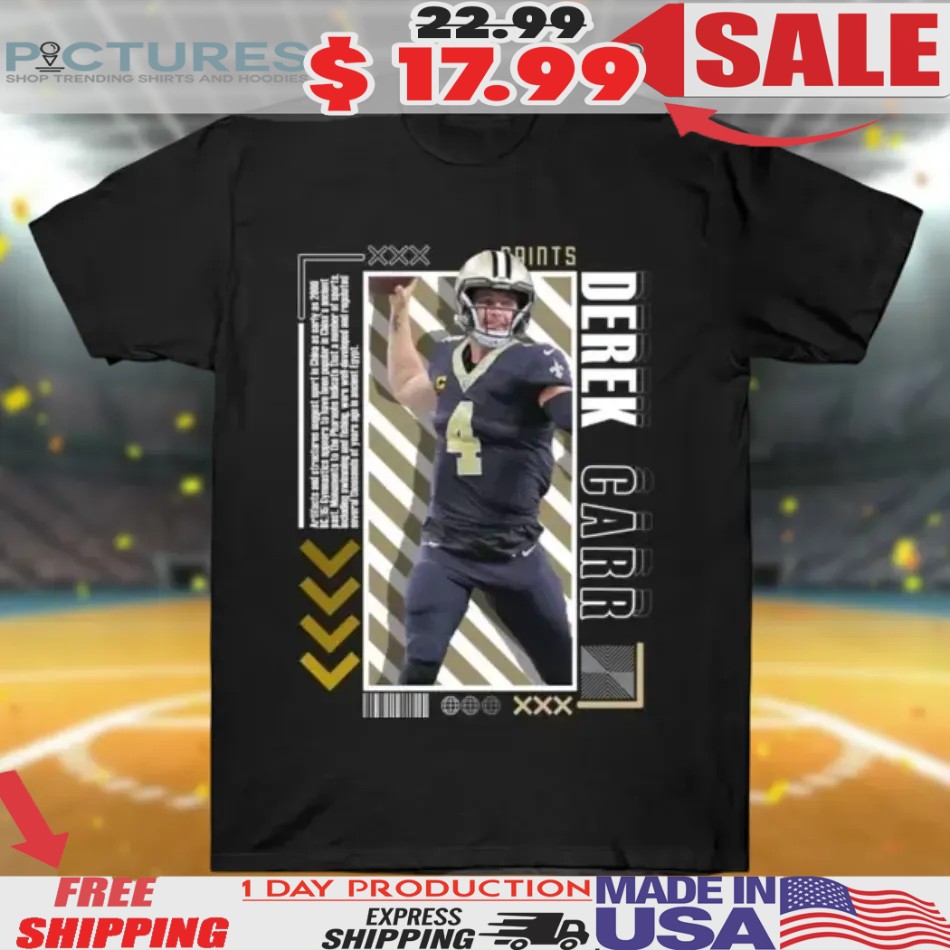 Derek Carr Paper Poster Shirt
