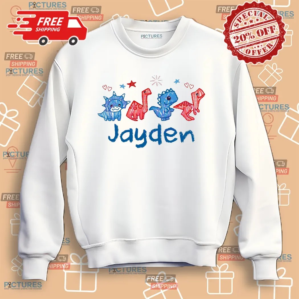 Dinosaur Custom Name 4th Of July Patriotic T Shirt 5 Dinosaur Custom Name 4th Of July Patriotic T Shirt