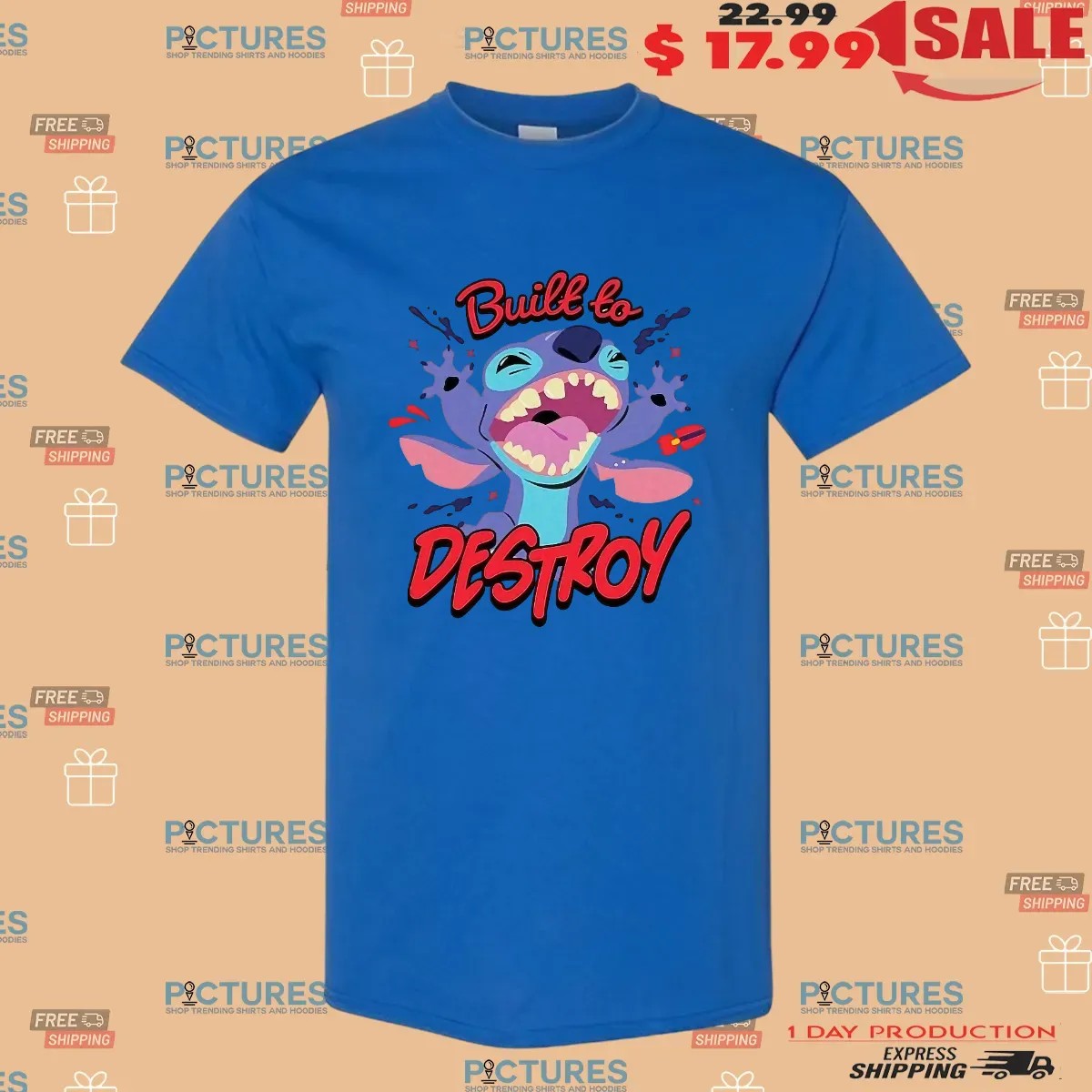 Disney Lilo Stitch Built To Destroy T Shirt