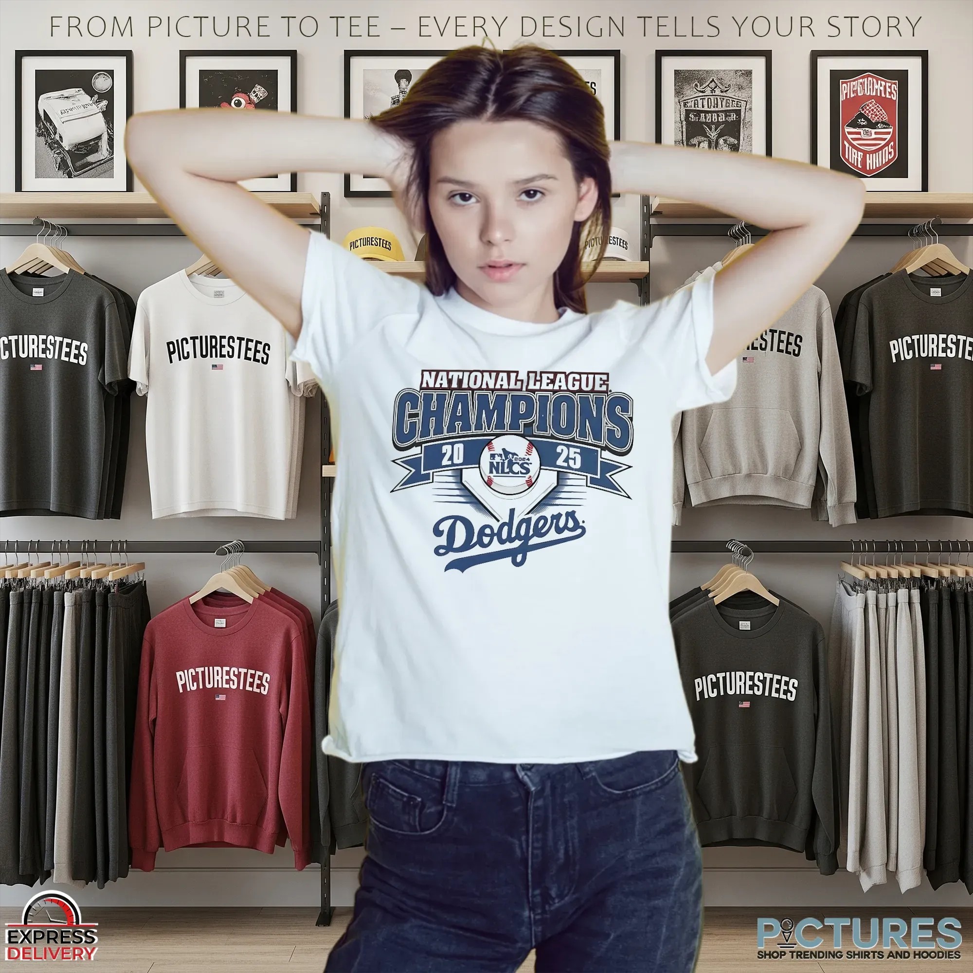 Dodgers National League Champions 2025 T Shirt