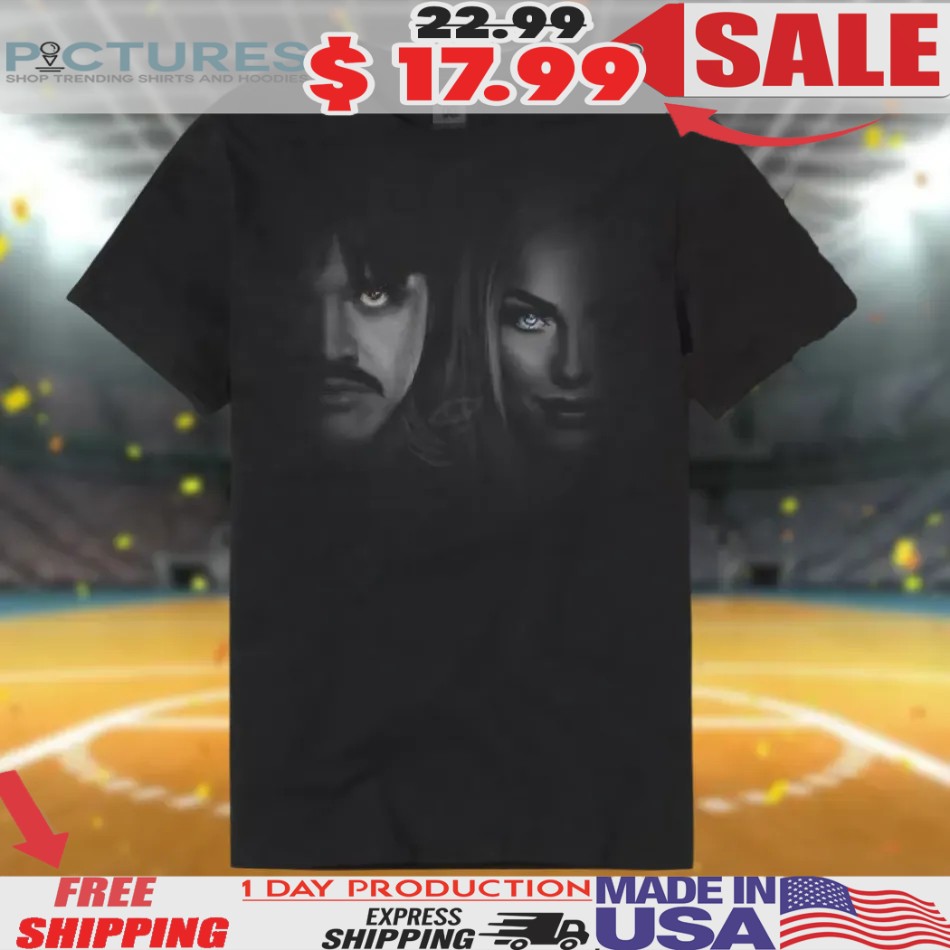 Dominik Mysterio and Liv Morgan Half Face L and D WWE T Shirt 2 Dominik Mysterio and Liv Morgan Half Face L and D WWE T Shirt