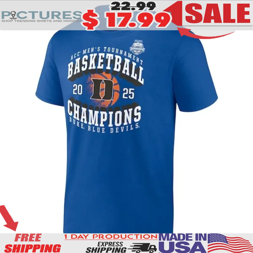 Duke Blue Devils 2025 ACC Men's Basketball Tournament Champions Shirt