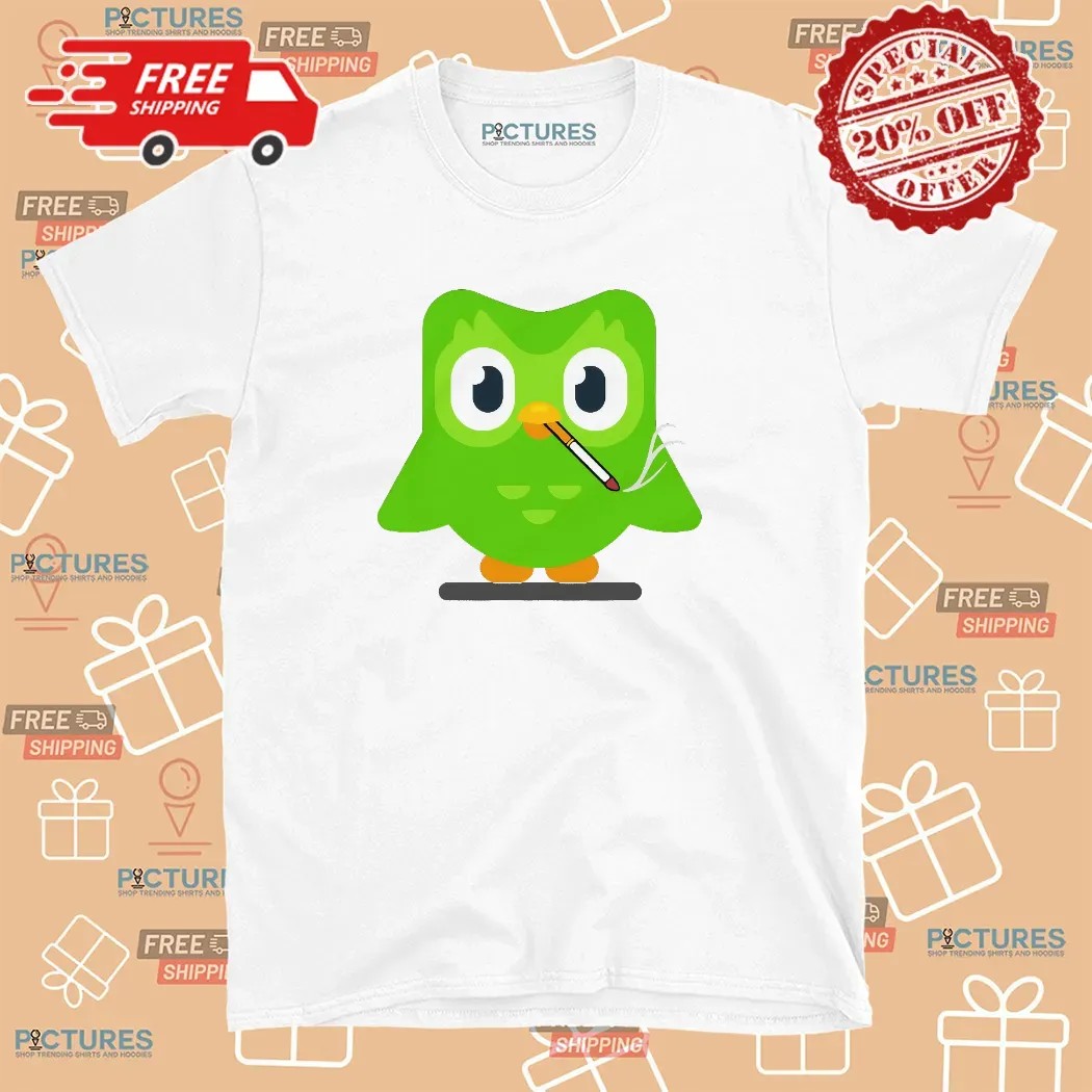 Duolingo Smoking Cigarette T Shirt