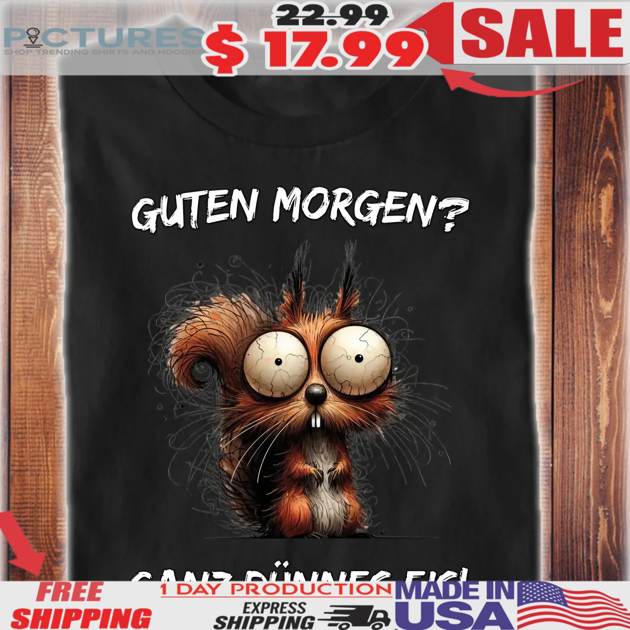 Eichhörnchen guten morgen Ganz Dünnes Eis Shirt