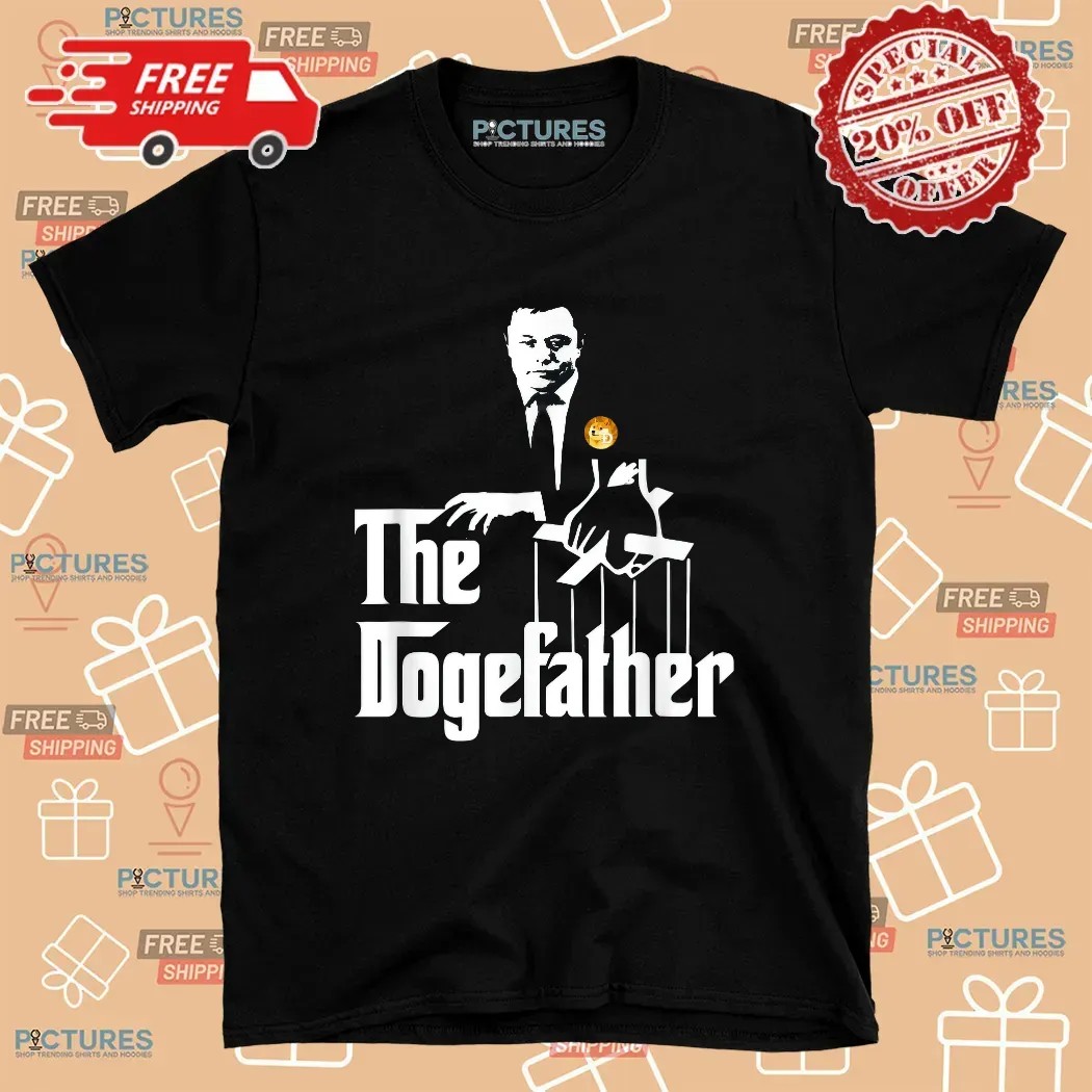 Elon Musk Dogecoin The Dogefather Miner Moon T Shirt