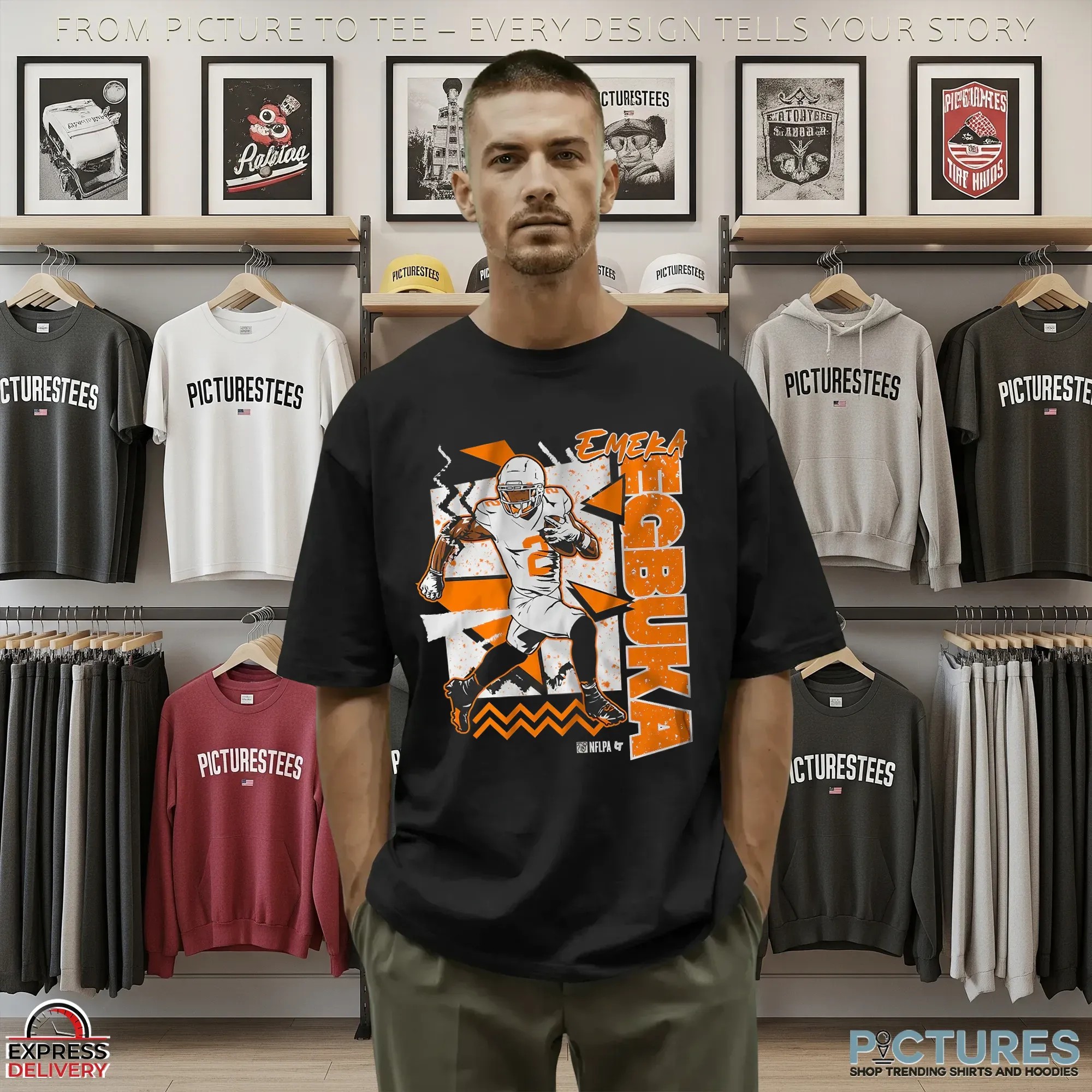 Emeka Egbuka Tampa Bay 90s Style Throwback T Shirt