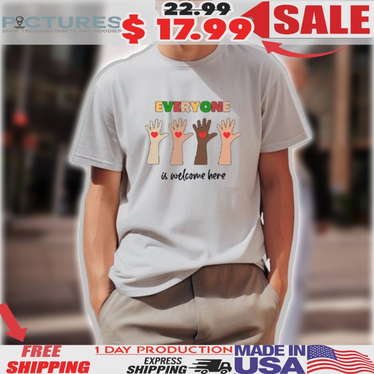 Everyone Is Welcome Here Idaho Teacher Shirt