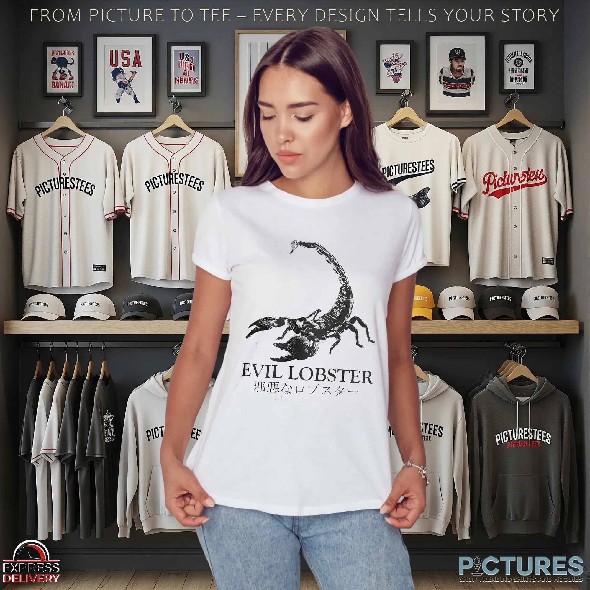 Evil Lobster Japanese Scorpion T-Shirt