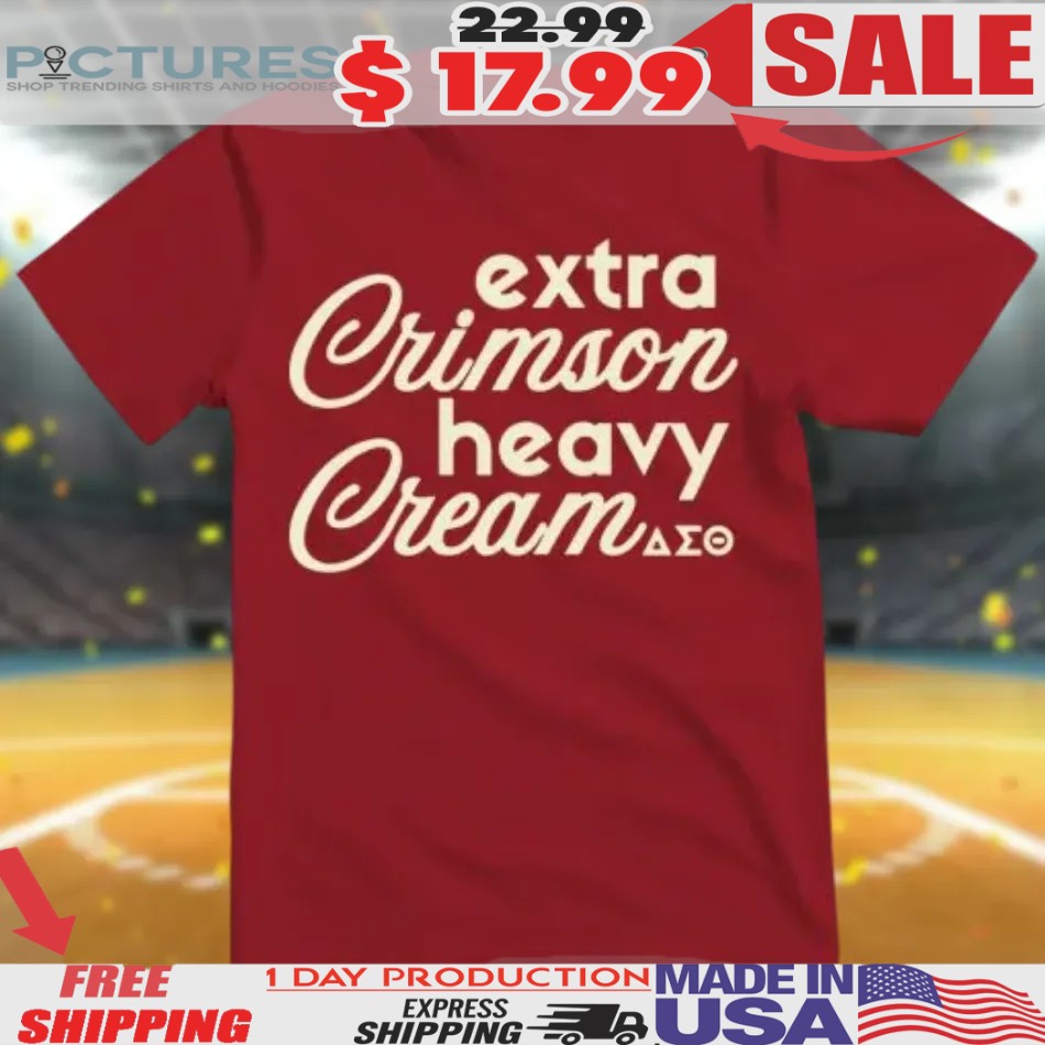 Extra Crimson Heavy Cream Delta Sigma Theta Shirt 1 Extra Crimson Heavy Cream Delta Sigma Theta Shirt