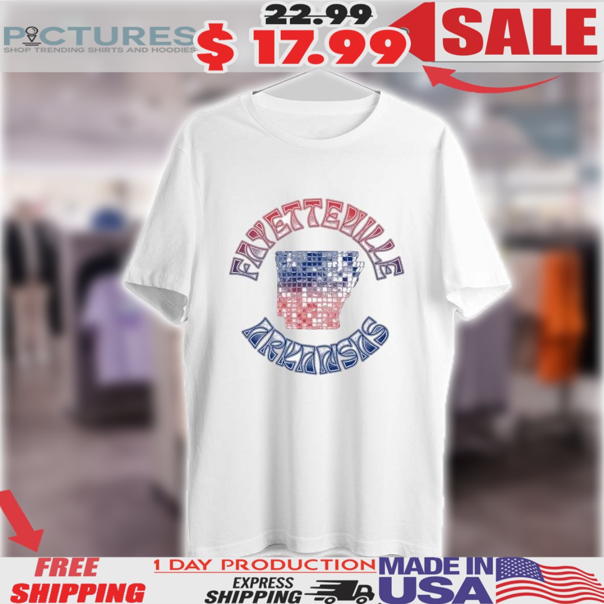 Fayetteville Arkansas Disco City Shirt