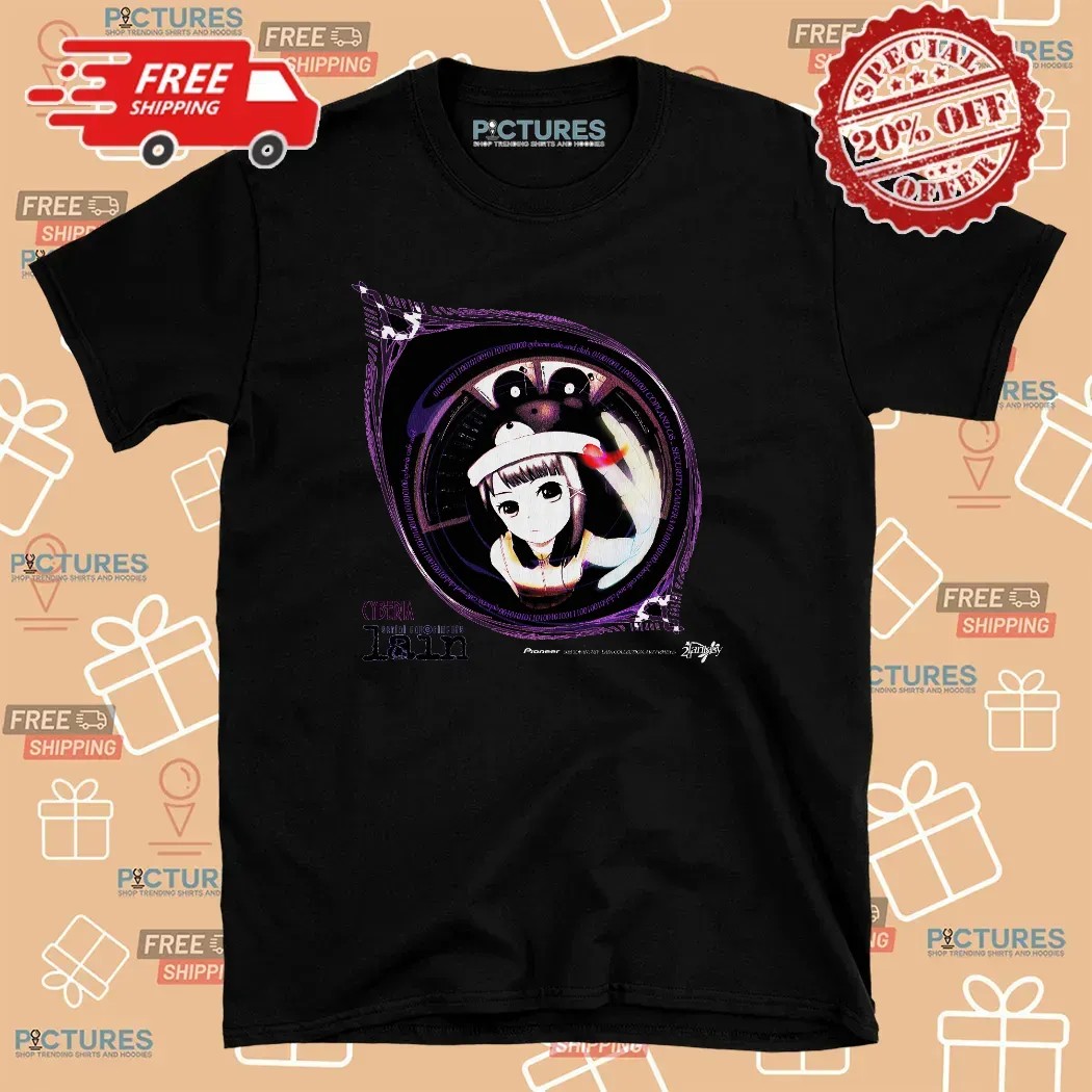 Fisheye Cyberia Serial Experiments Lain T Shirt
