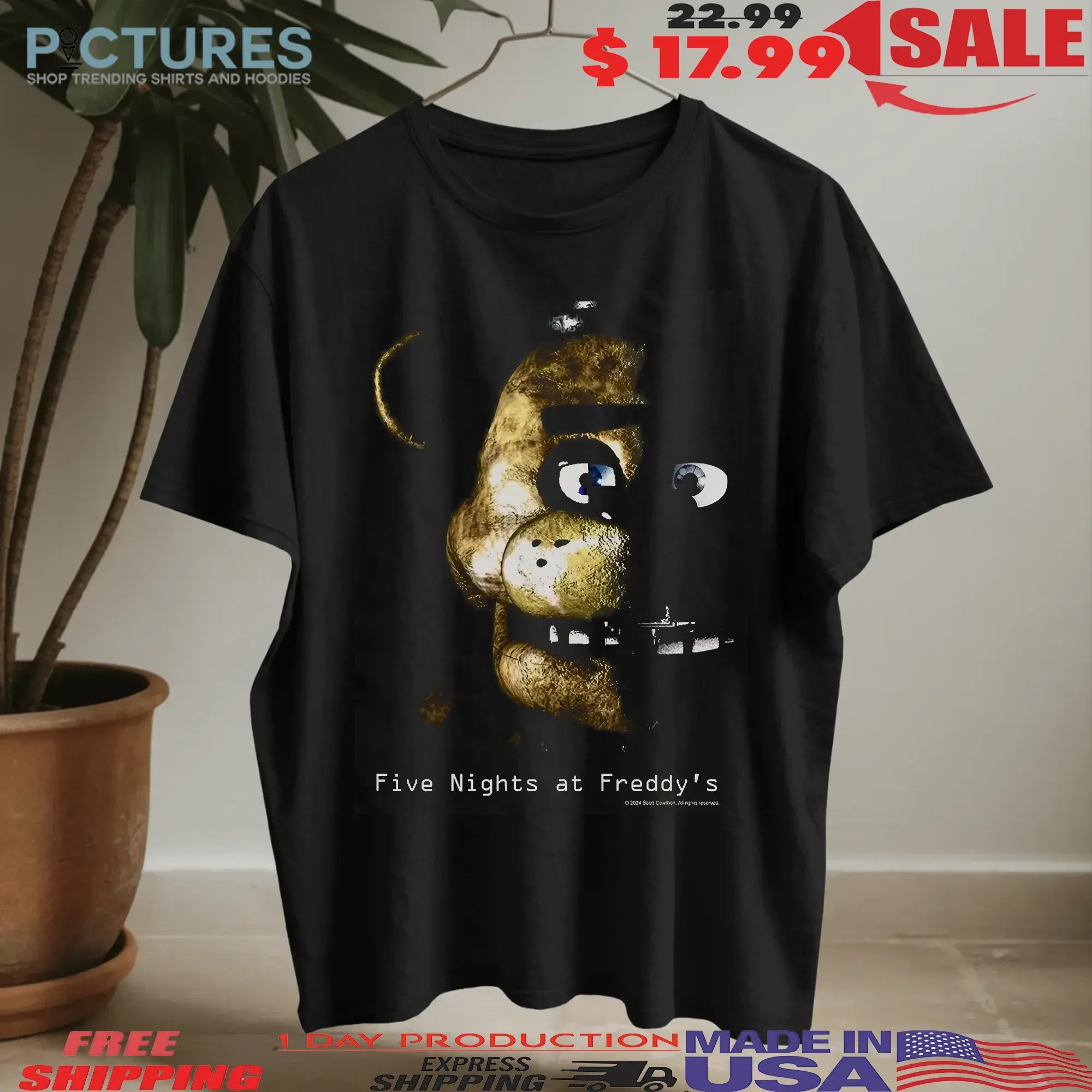 Five Nights At Freddy's In The Shadows T Shirt
